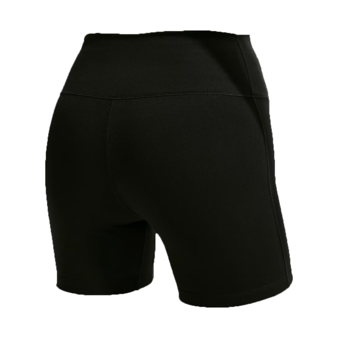 (W) 나이키 원 하이 웨이스트 5인치 바이커 쇼츠 블랙 화이트 - 아시아((W) Nike One High Waisted 5 Inch Biker Shorts Black White - Asia) - 2