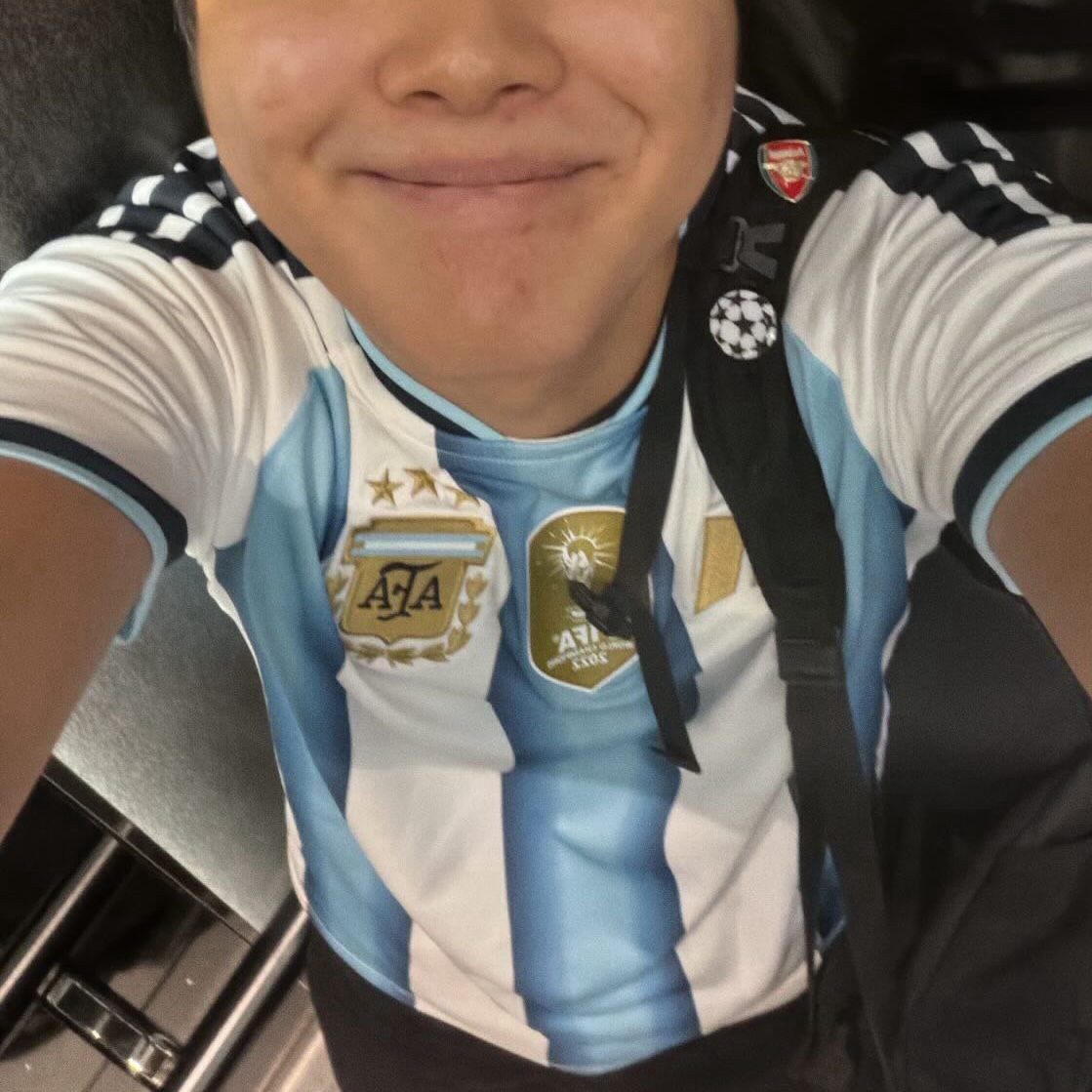 Adidas Argentina 2026 Home Jersey White Icey Blue - KR Sizing (Non Marking Ver.) 착용 스타일 - 2