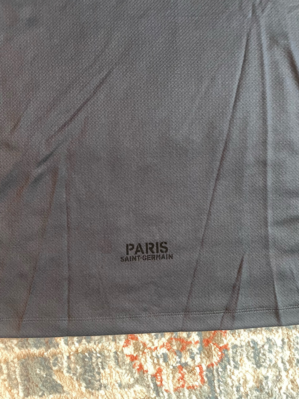 Jordan x Paris Saint-Germain Strike Fourth Dri-Fit Football Short Sleeve Top Off Noir Particle Grey (IB3645-045) (Non Marking Ver.) 착용 스타일 - 4