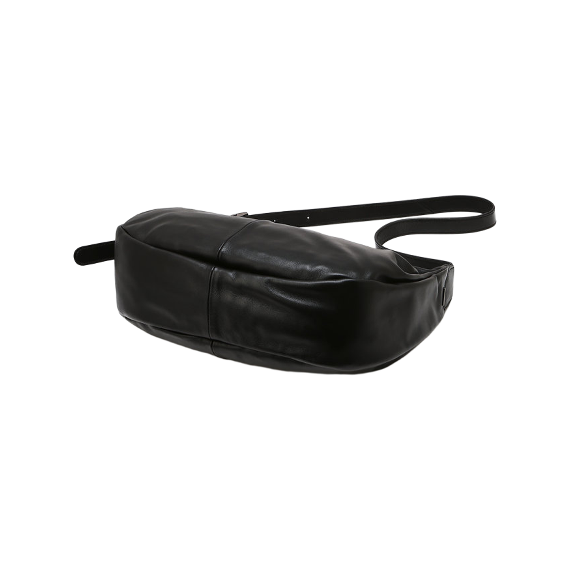 질스튜어트 맨 액세사리 램스킨100% 리얼 양가죽 블랙 호보 크로스백 JUBA6F116BK(Jillstuart Men's Acc Genuine Black Lambskin Leather Hobo Crossbody Bag) - 4