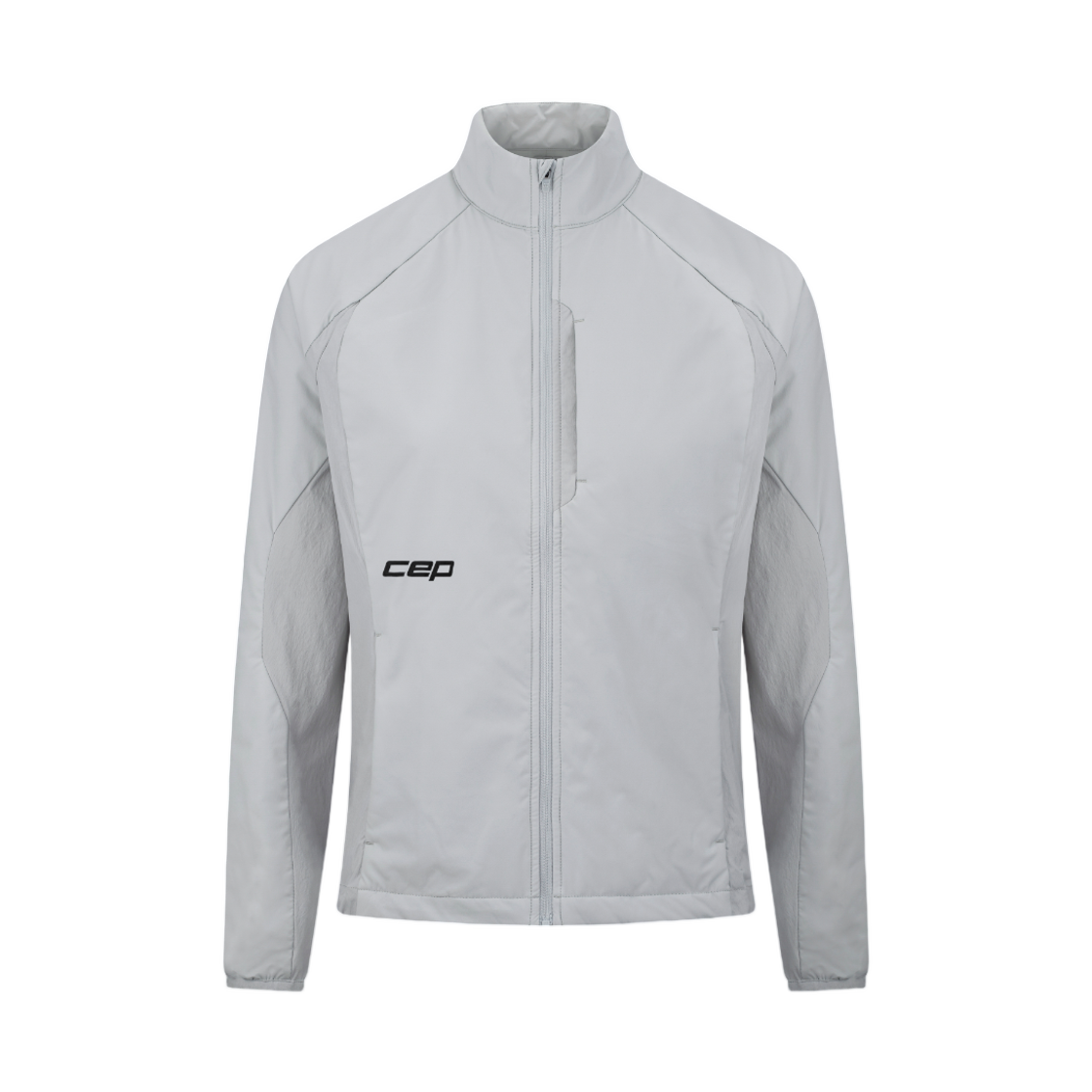 (W) CEP 코어 런 써멀 하이브리드 자켓 라이트 그레이((W) CEP Core Run Thermal Hybrid Jacket Light Grey)