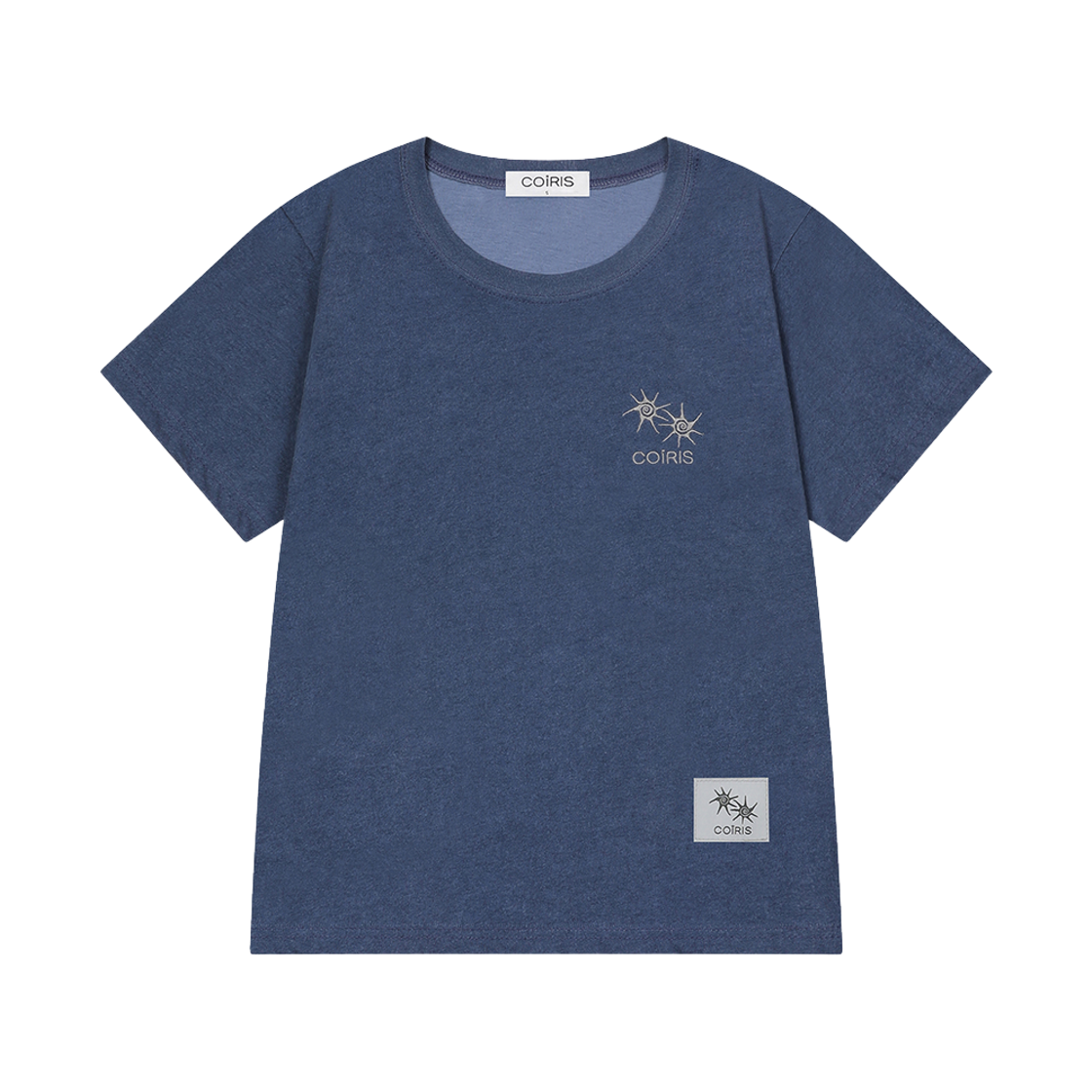 C-P00000JQ Coiris Rora Small Logo Pigment Half T Unisex Navy
