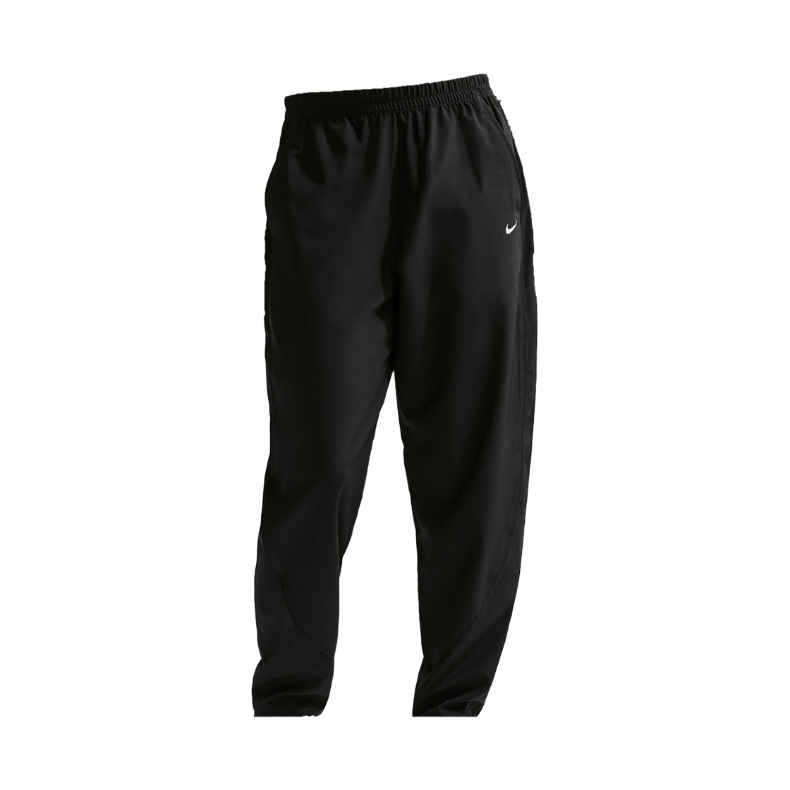 II4477-010 (W) Nike One Dri-Fit Mid-Rise Woven Pants Black White - Asia