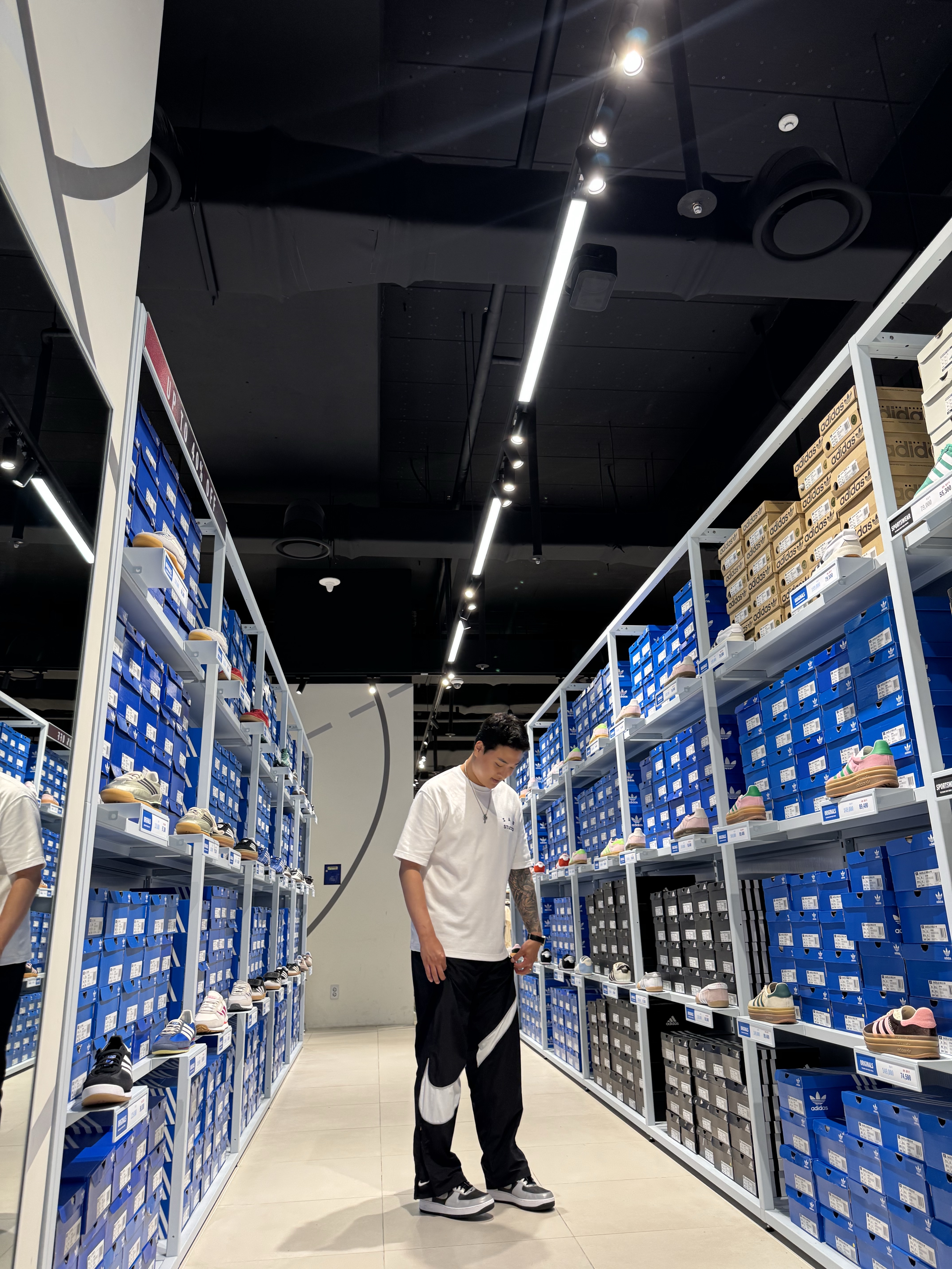 Nike LD-1000 Black White, IAB Studio T-Shirt White Navy 착용 스타일 - 7