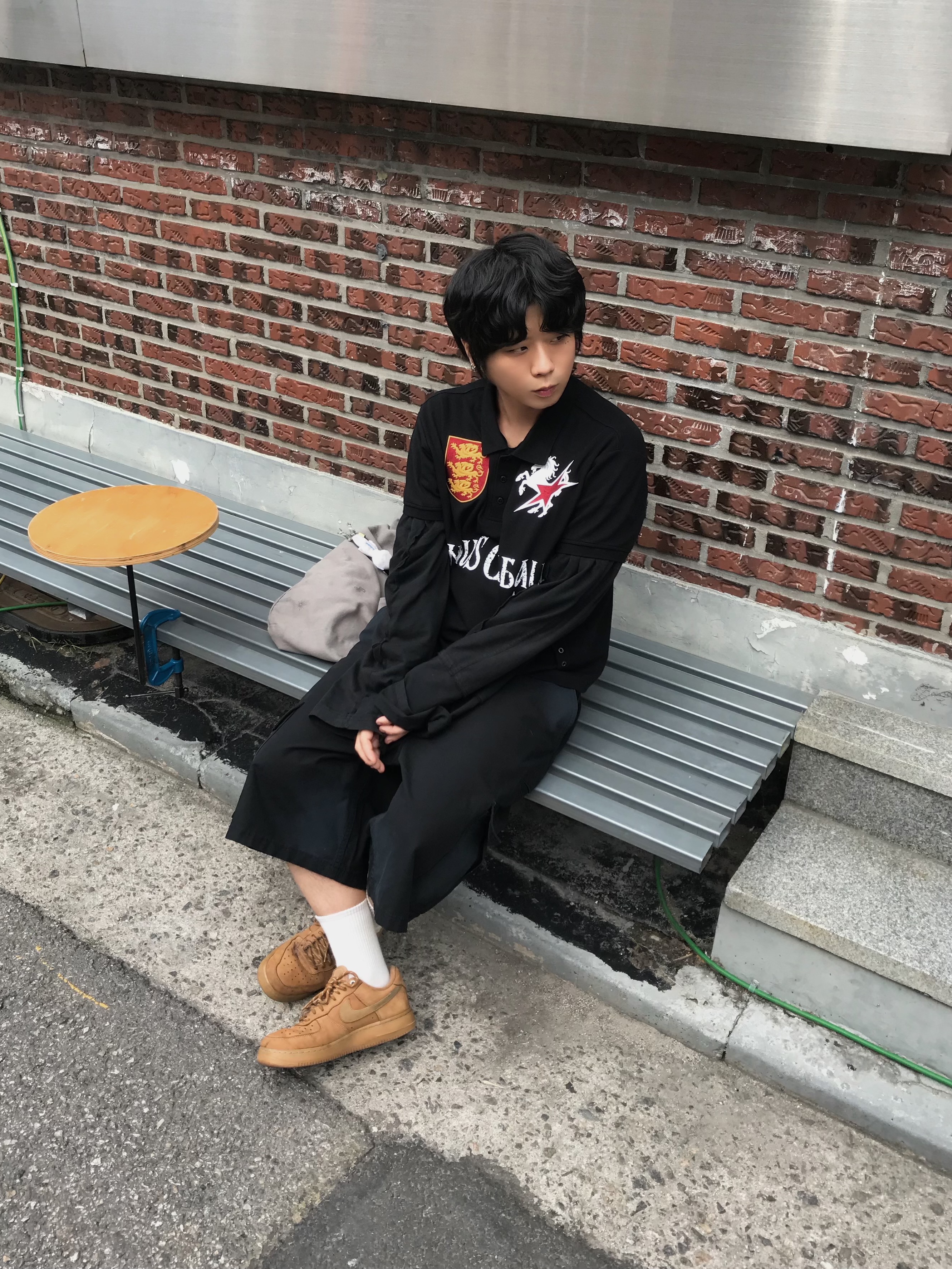 Nike Air Force 1 '07 WB Flax 착용 스타일 - 2