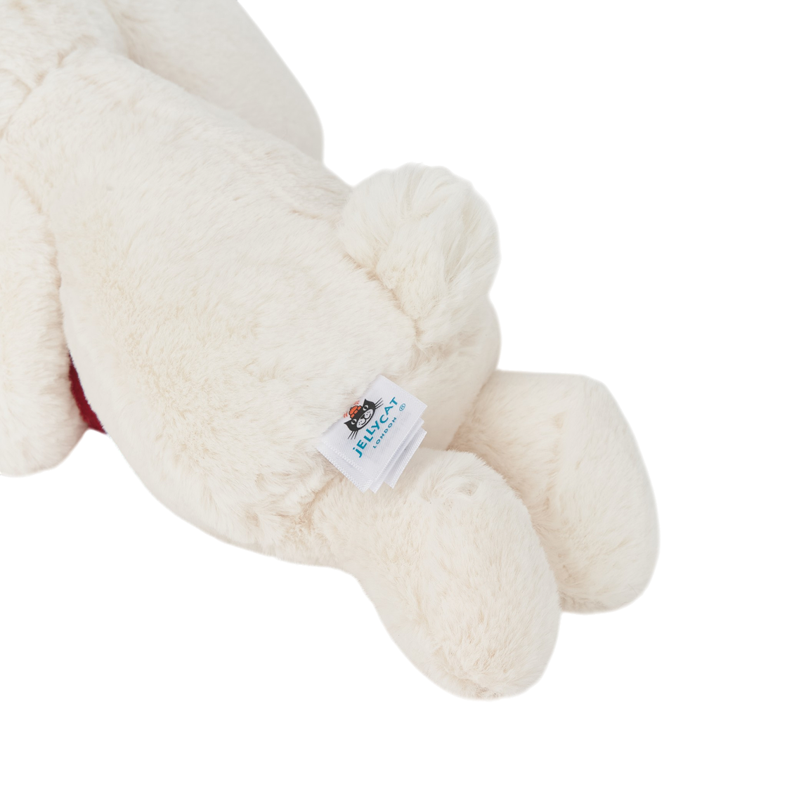 젤리캣 바쉬풀 레드 러브 하트 버니 스몰 크림(Jellycat Bashful Red Love Heart Bunny Small Cream) - 5