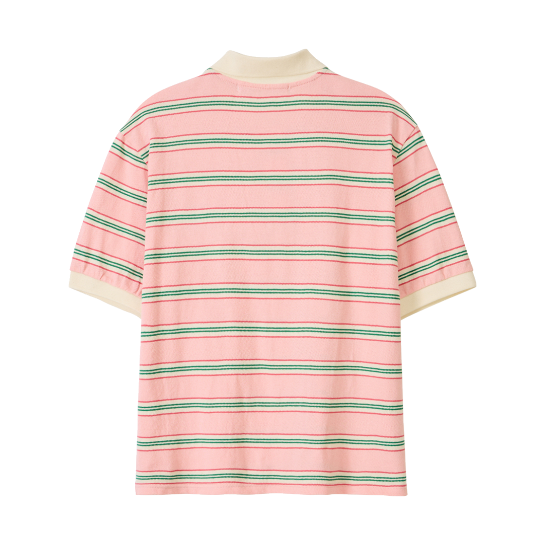 언노운플라넷 레트로 멀티 스트라이프 카라티 핑크(UNKNOWN PLANET Retro Multi Stripe Polo Shirt Pink) - 2