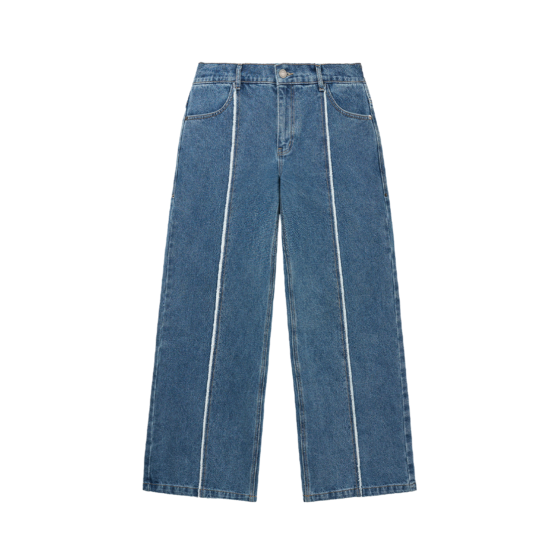 지오송지오 버티컬 컷 플레어 데님 팬츠 블루 ZI2PT235BL(ZIOSONGZIO Vertical Cut Flare Denim Pants Blue) - 1