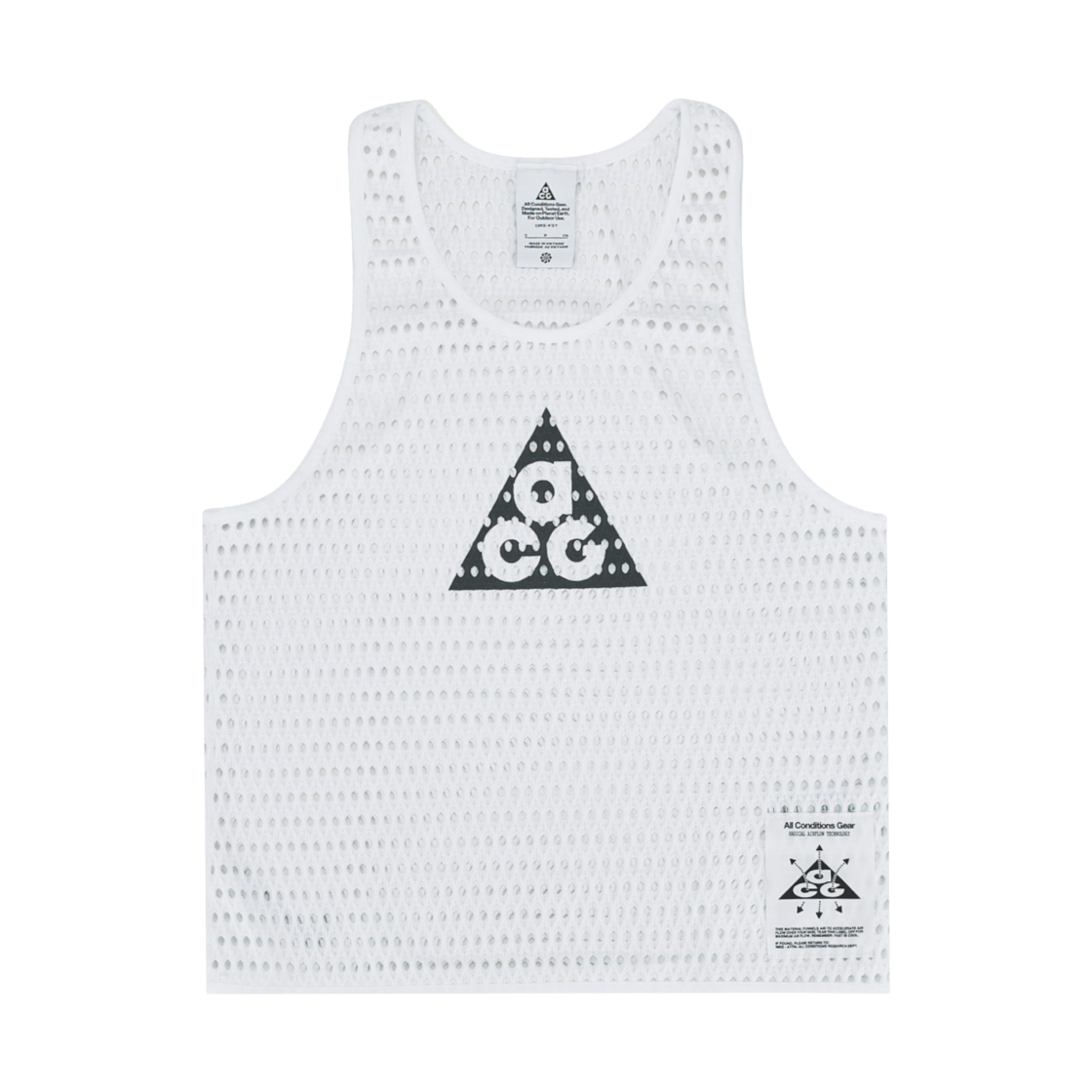 나이키 ACG 래디컬 에어플로 드라이핏 러닝 탱크 탑 화이트 앤트러사이트 - 아시아(Nike ACG Radical Airflow Dri-Fit Running Tank Top White Anthracite - Asia)