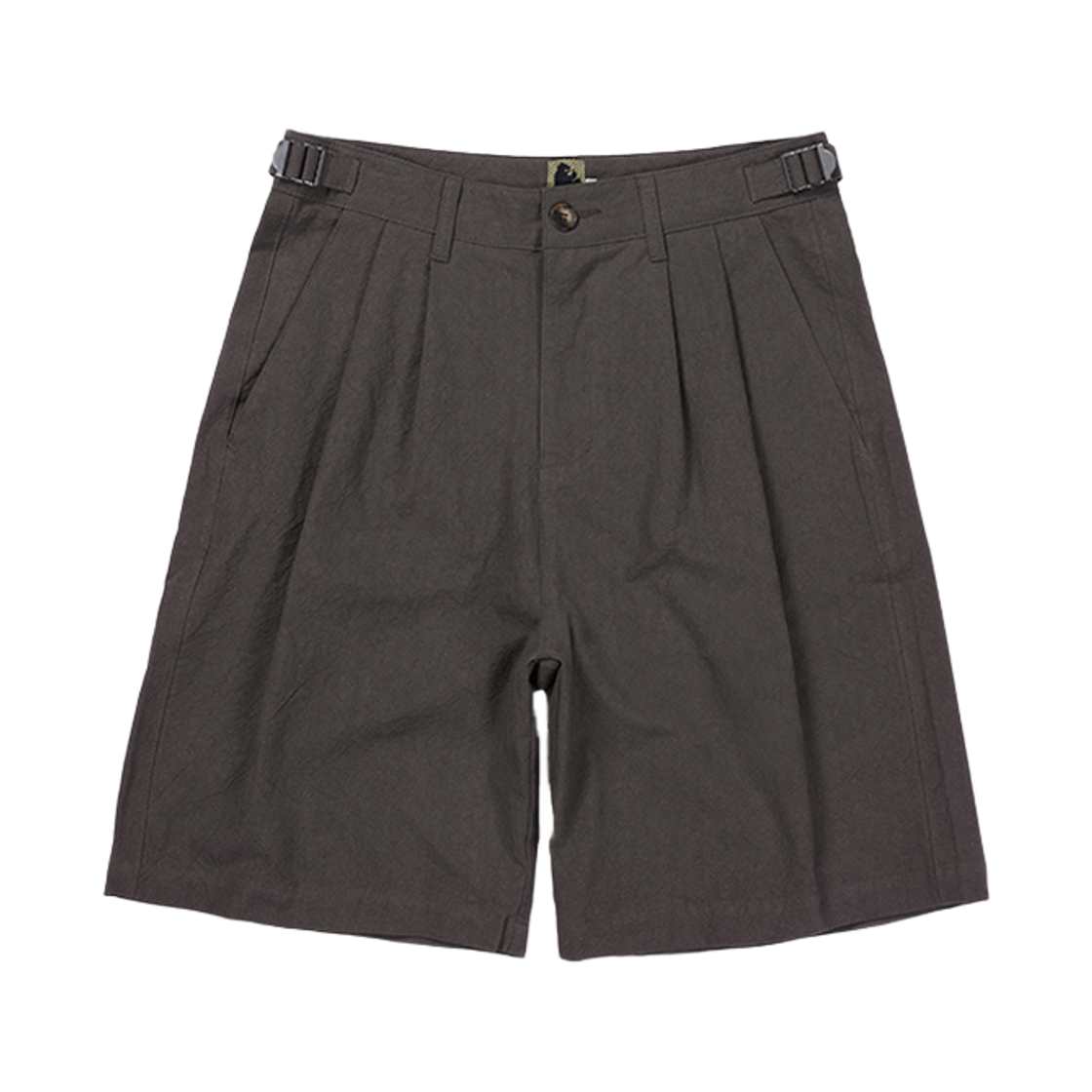 사일런트실러블 더블 턱 크링클 쇼츠 월넛(SILENTSYLLABLE Double Tuck Crinkle Shorts Walnut)