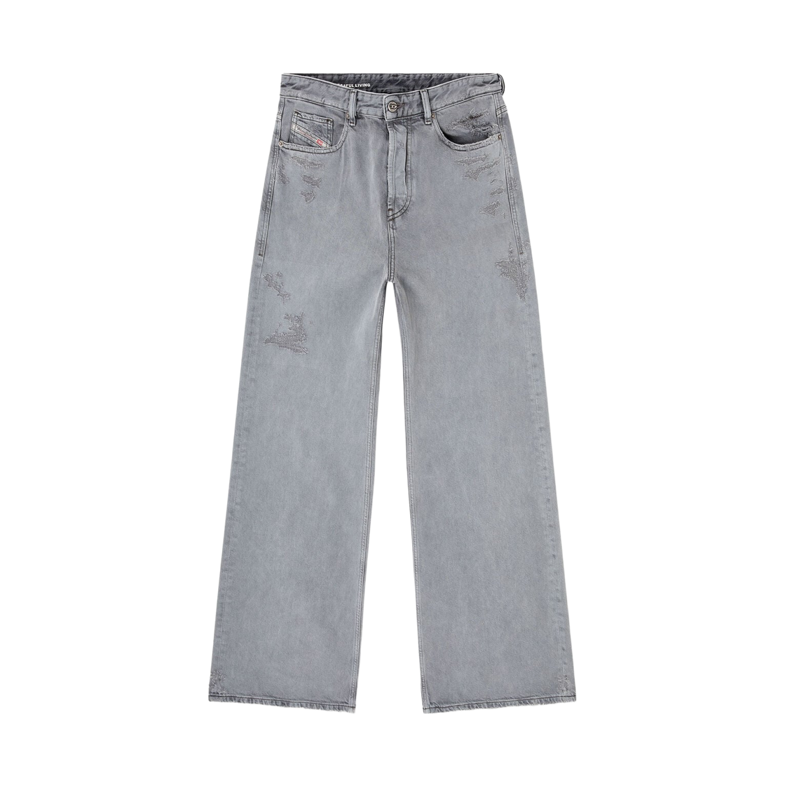 디젤 릴렉스드 D-라이즈 로우 웨이스트 진 그레이(Diesel Relaxed D-Rise Low Waist Jeans Grey)