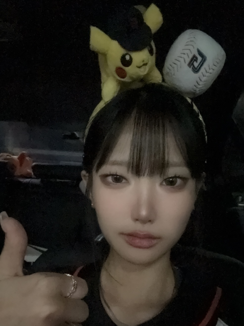 Pokemon x Lotte Giants Pikachu Uniform White Black (No Marking Ver.) 착용 스타일