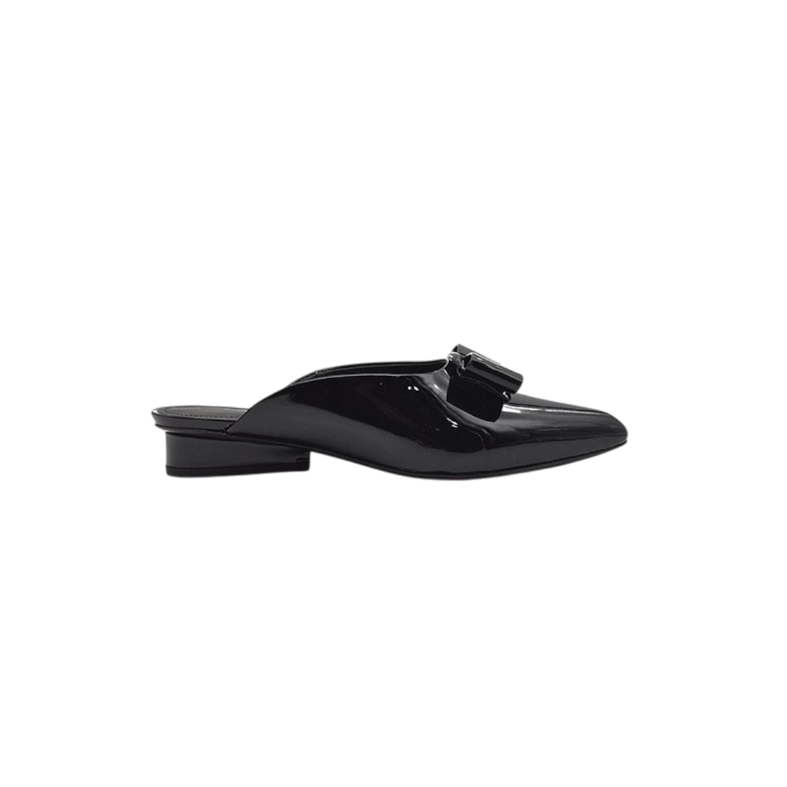 IT9HW9C8HSNV Ferragamo Patent Bow Viva Mule L604771