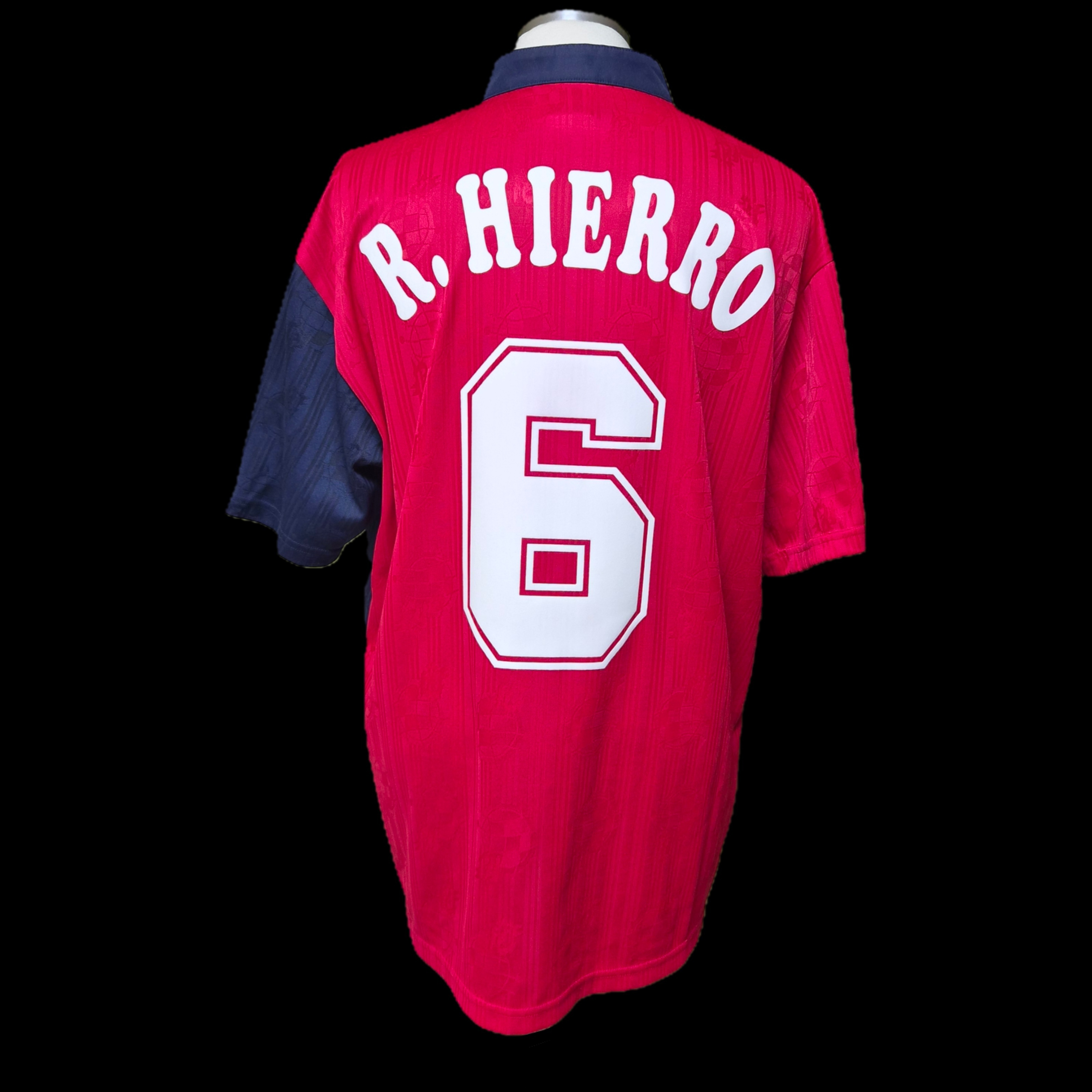 Adidas Spain 1996 Home Jersey Bold Red - KR Sizing (Non Marking Ver.) 착용 스타일 - 2