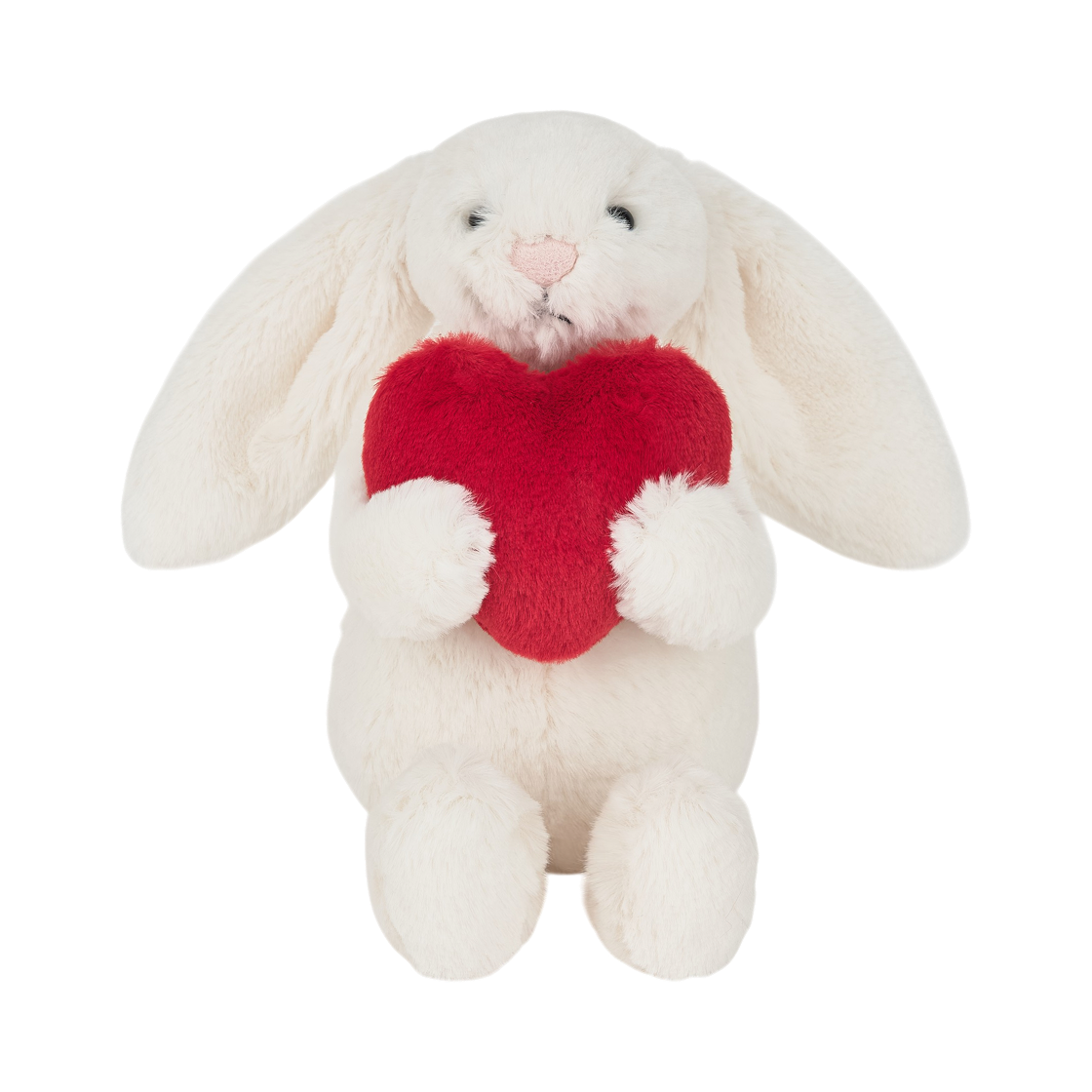 젤리캣 바쉬풀 레드 러브 하트 버니 스몰 크림(Jellycat Bashful Red Love Heart Bunny Small Cream)