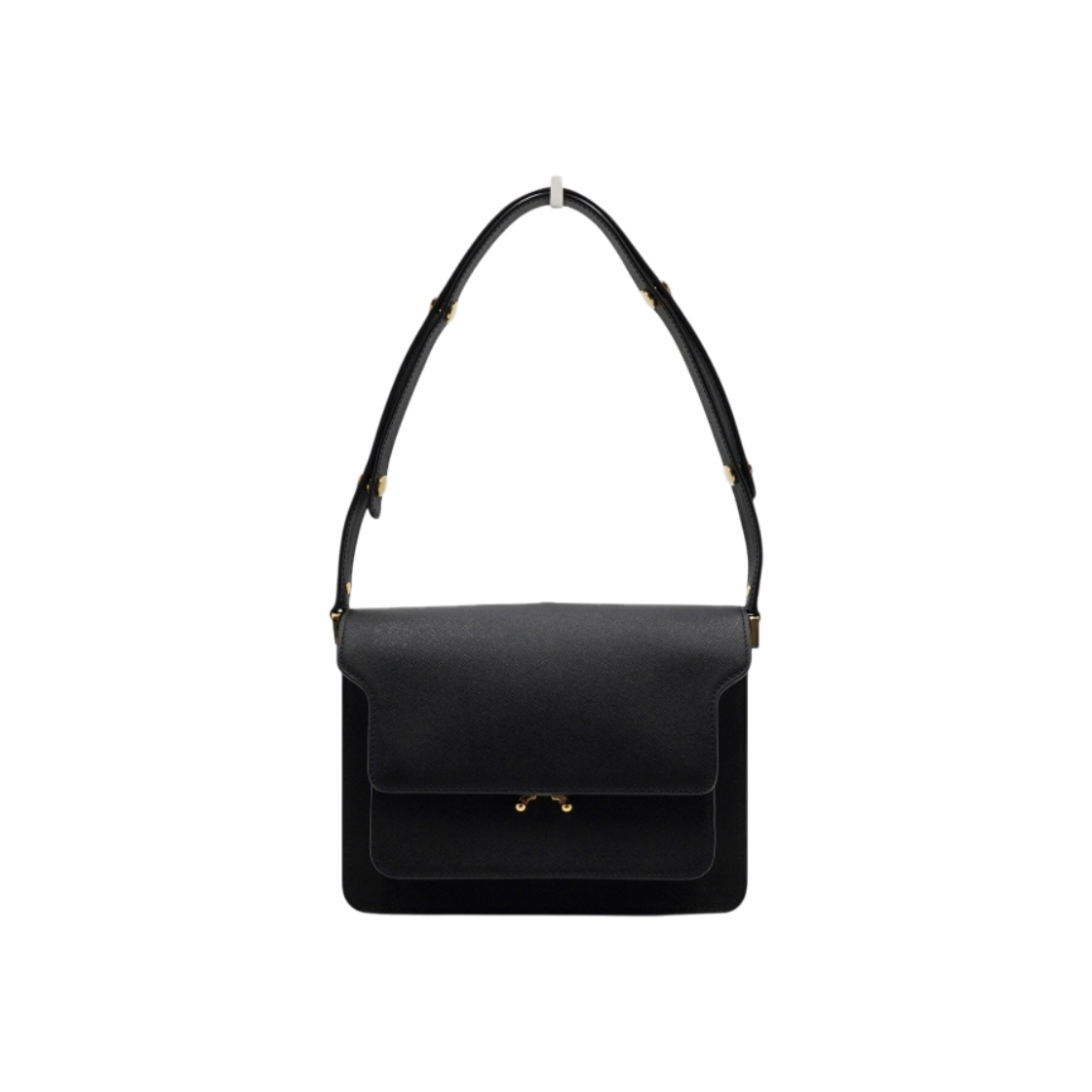 ITUC4MVRL3CS MARNI Black Saffiano Leather Trunk Shoulder Bag