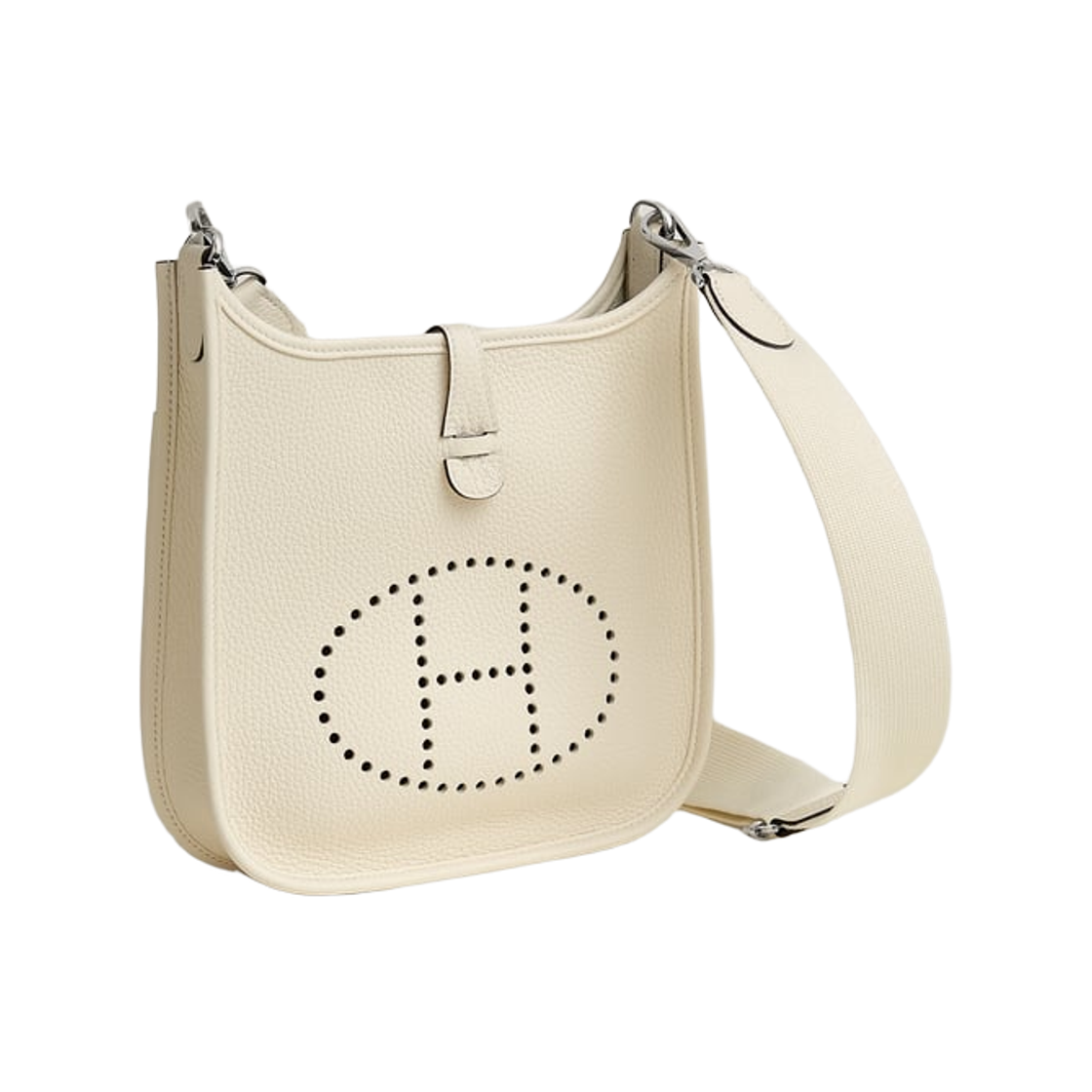에르메스 에블린 23 포쉐 III 백 클레망스 & 팔라듐 하드웨어 크림(Hermes Evelyne 23 Poche III Bag Clemence & Palladium Cream) - 2