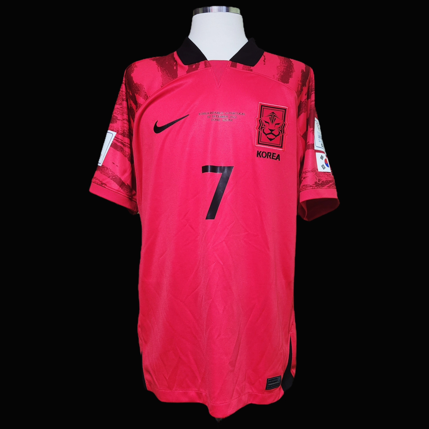 Nike Korea Dri-Fit Stadium Home SS Jersey Global Red - Asia (Non Marking Ver.) 착용 스타일 - 1
