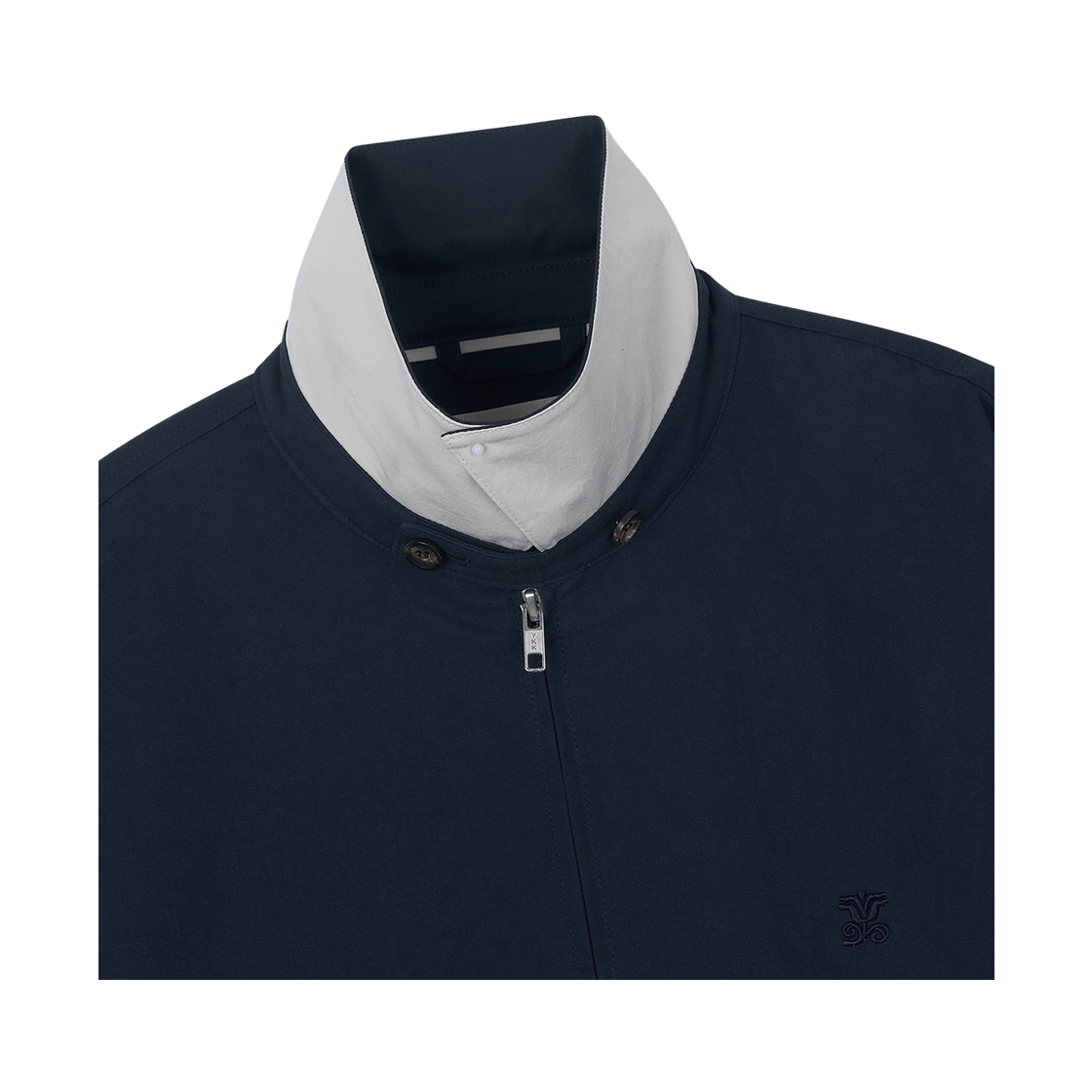 스트레인저 레귤러 핏 심볼 코튼 해링턴 자켓 네이비(Stranger Regular Fit Symbol Cotton Harrington Jacket Navy) - 4