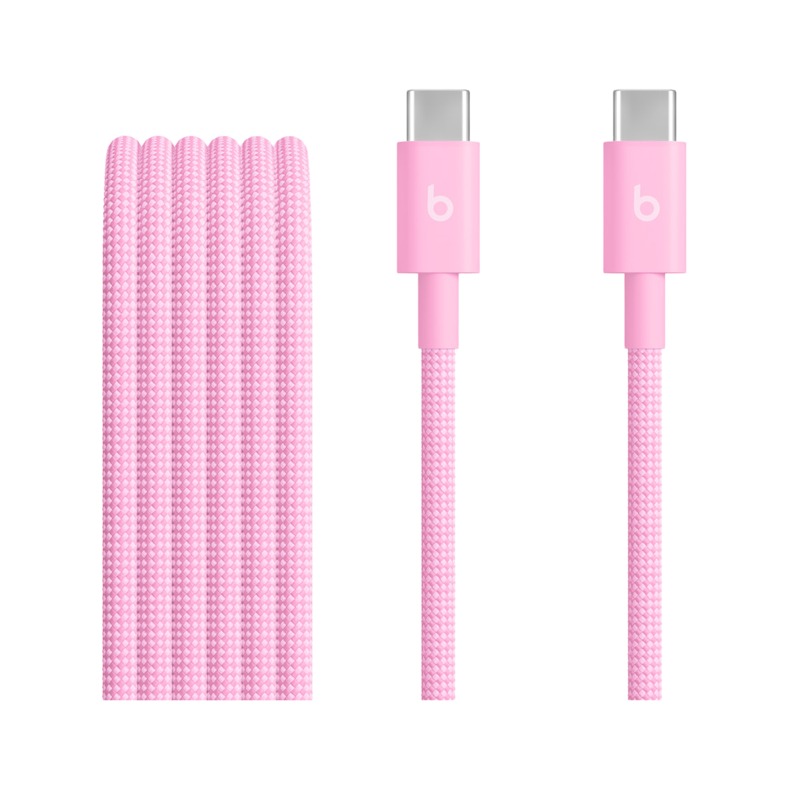 비츠 USB-C to C 타입 우븐 케이블 1.5M 파워 핑크(Beats USB-C to C Type Woven Cable 1.5M Power Pink)