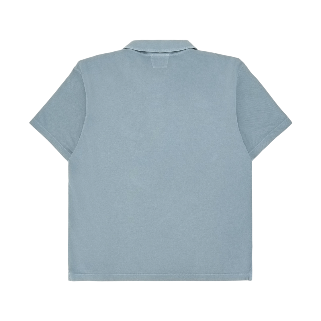 C.P. 컴퍼니 24/1 피케 버튼 숏슬리브 폴로 실버 블루 - 26SS(C.P. Company 24/1 Piquet Button Short Sleeve Polo Silver Blue - 26SS) - 2