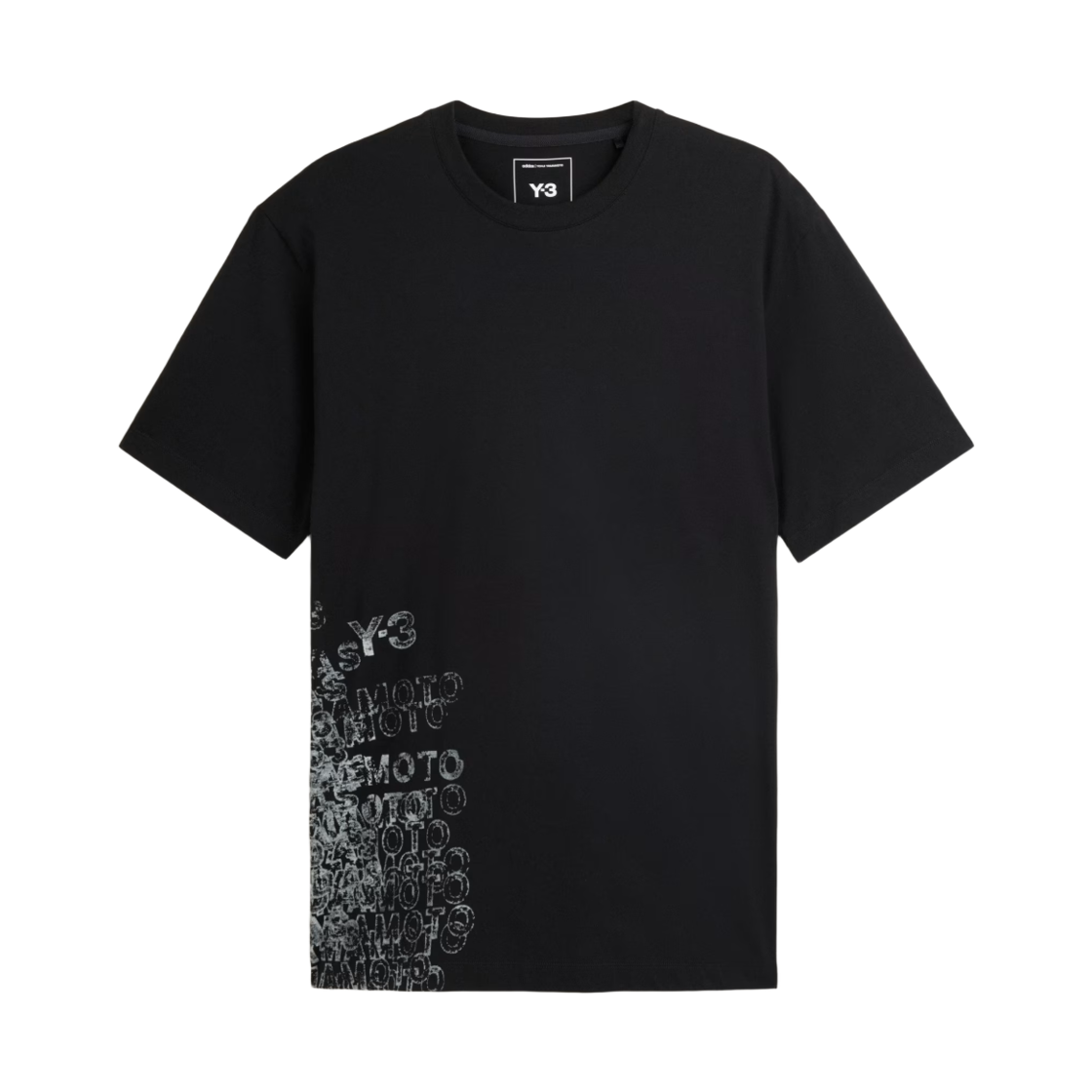 KR2223 Y-3 GFX Short Sleeve T-Shirt Black
