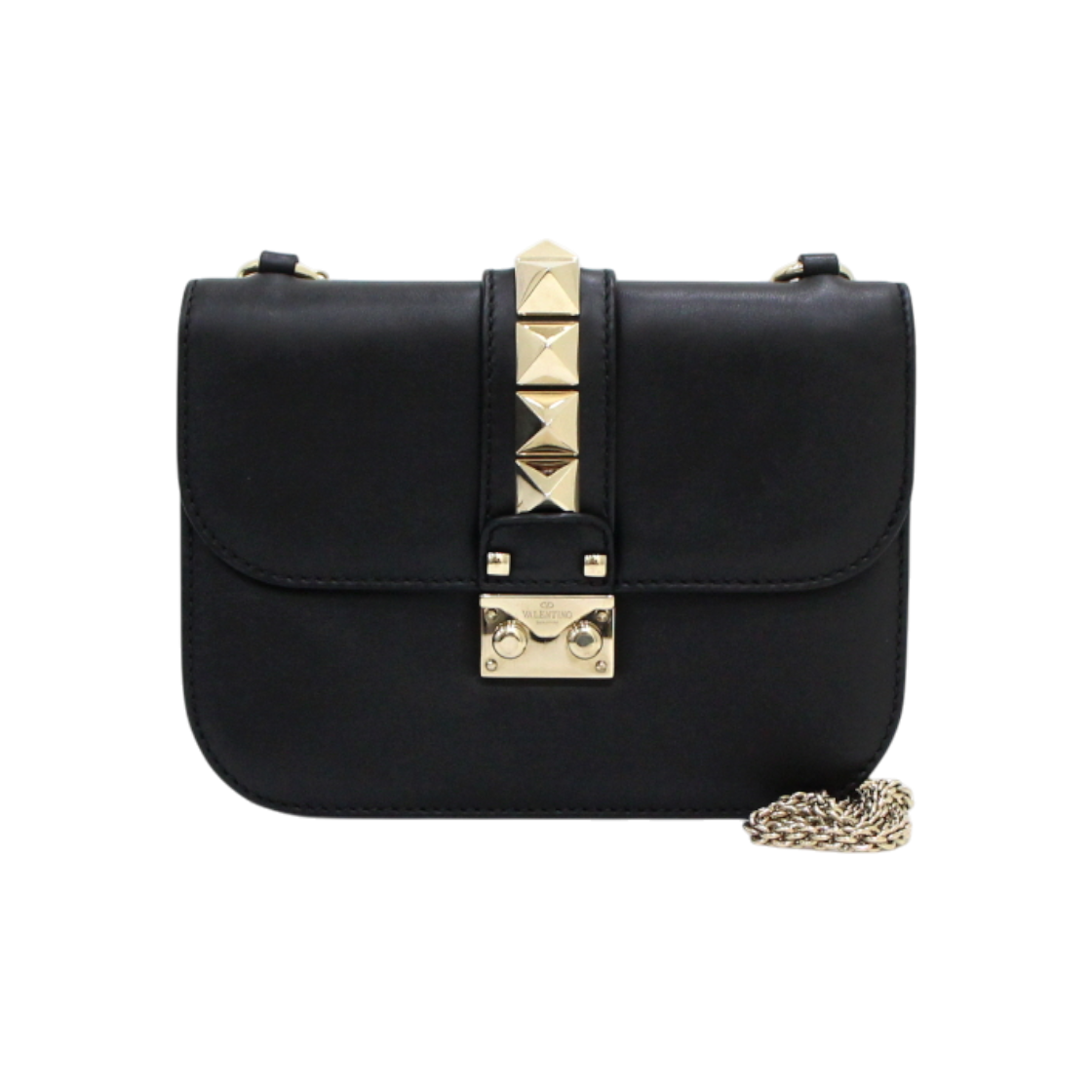 IT9J5IHNWG43 VALENTINO Rockstud Gold Chain Shoulder & Crossbody Bag