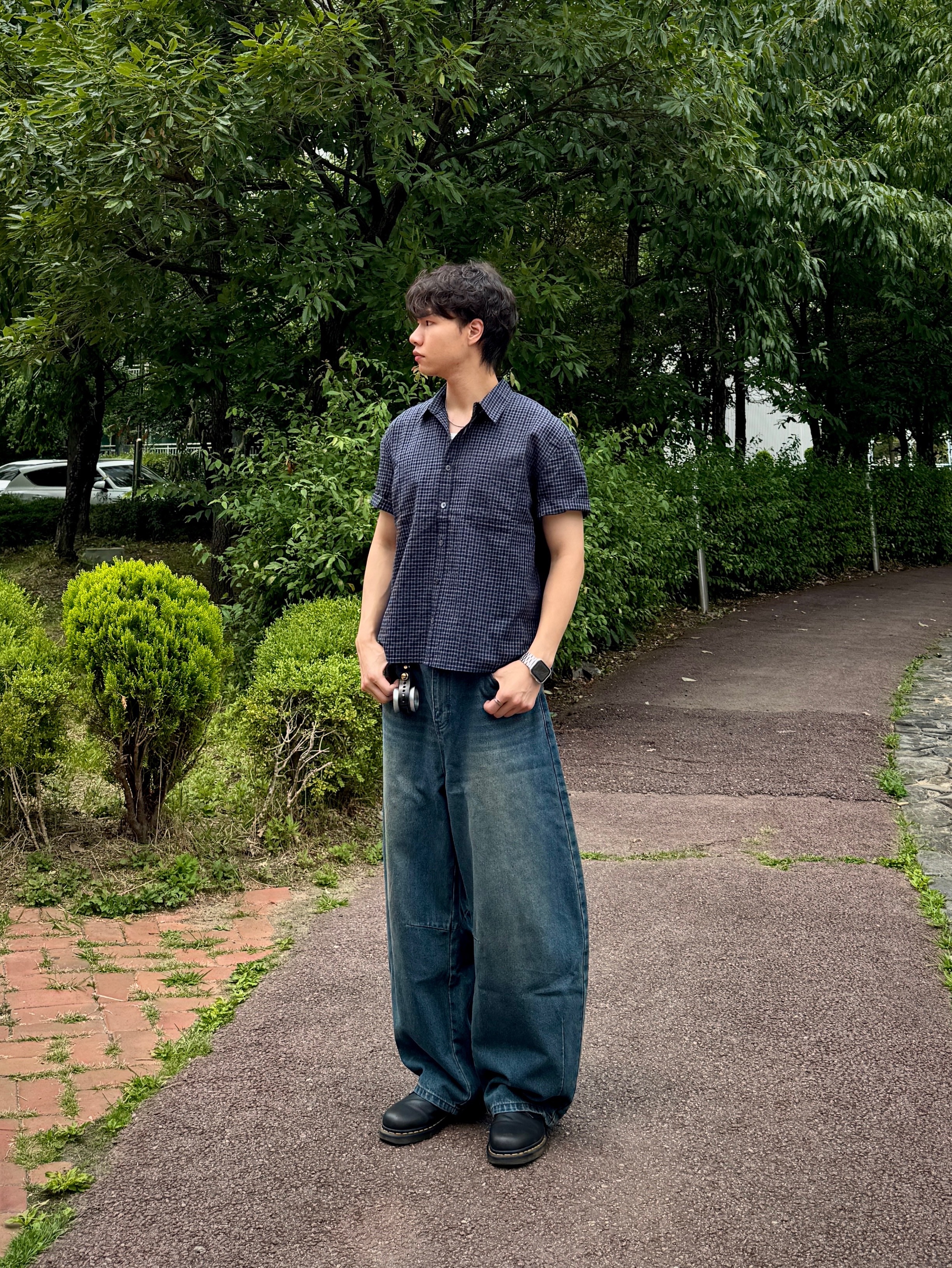 Dr. Martens 1461 Nappa Black 착용 스타일 - 2