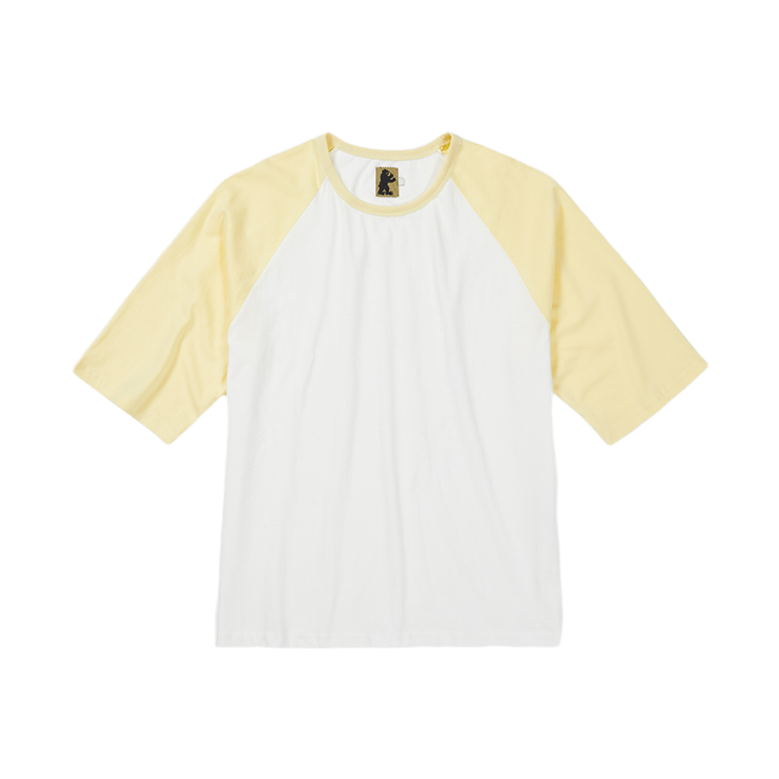 사일런트실러블 투 톤 래글런 티셔츠 페일 레몬(SILENTSYLLABLE Two Tone Raglan T-shirts Pale Lemon)