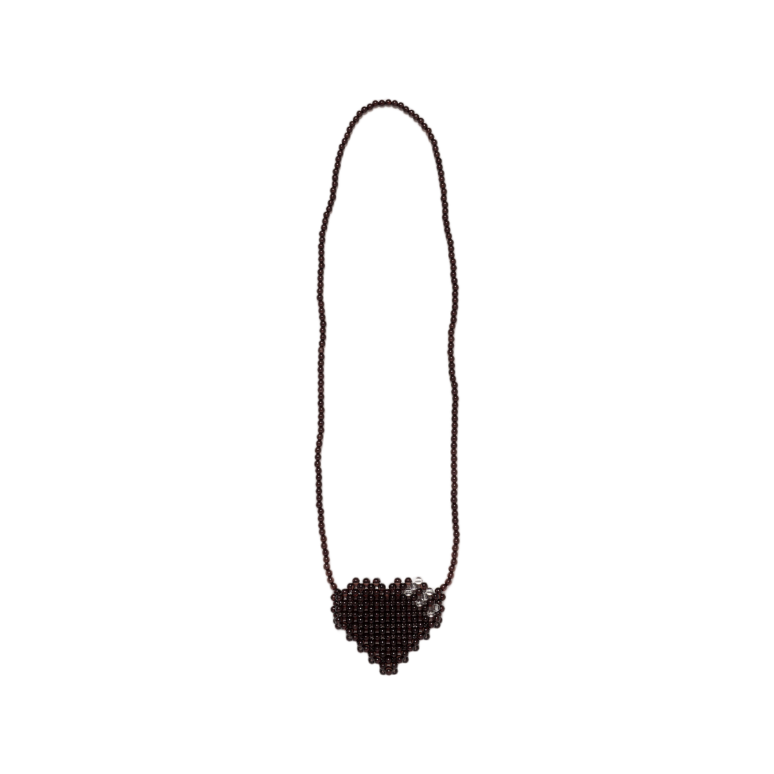 휴먼 메이드 하트 비디드 백 블랙(Human Made Heart Beaded Bag Black) - 1