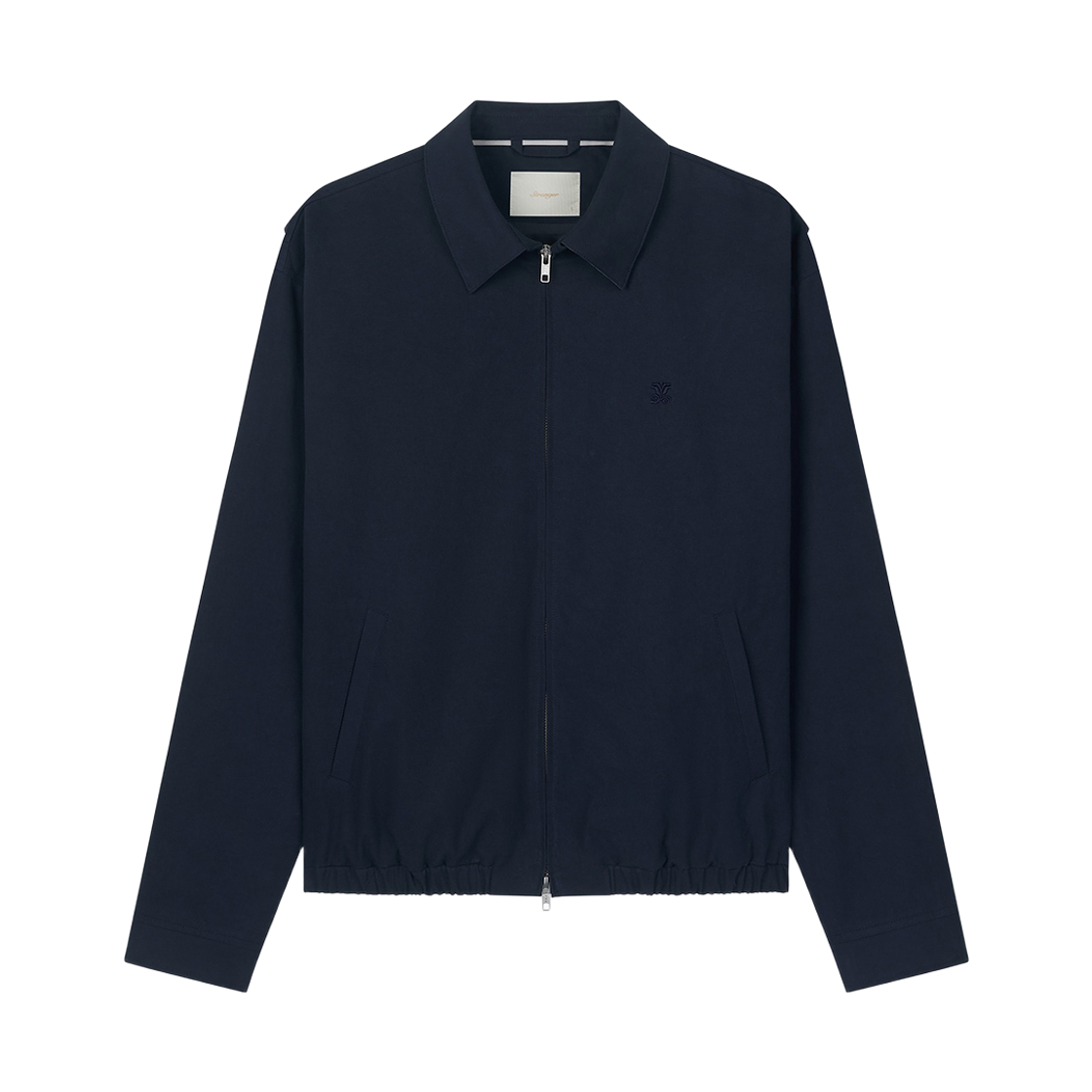 0026SROM004NAV Stranger Regular Fit Symbol Cotton Harrington Jacket Navy