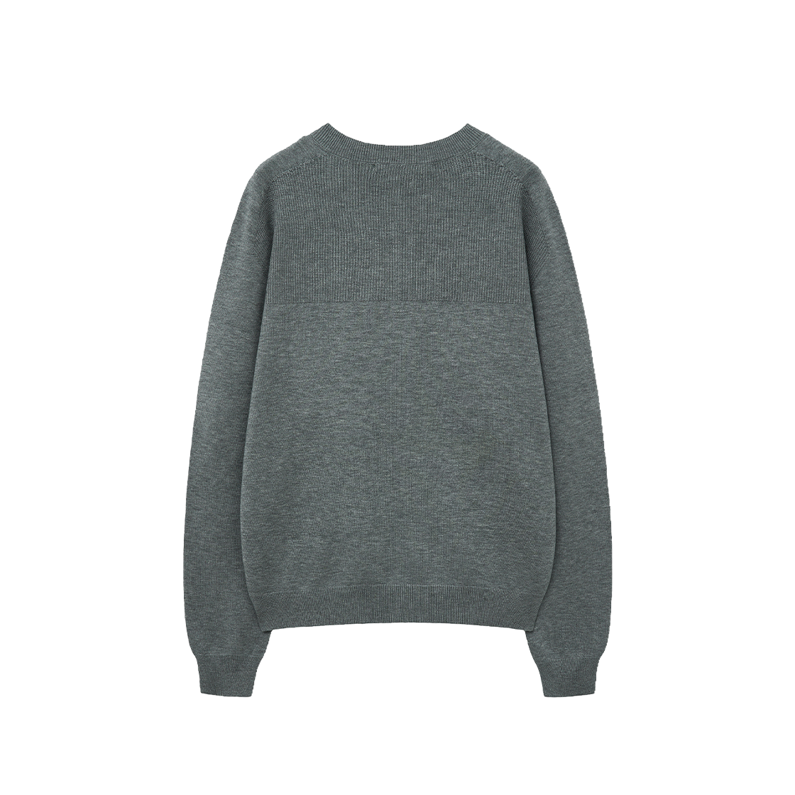 지오송지오 홀가먼트 카라리스 가디건 멜란지그레이 ZI6KT795MG(ZIOSONGZIO Wholegarment Collarless Cardigan Melange Grey) - 2