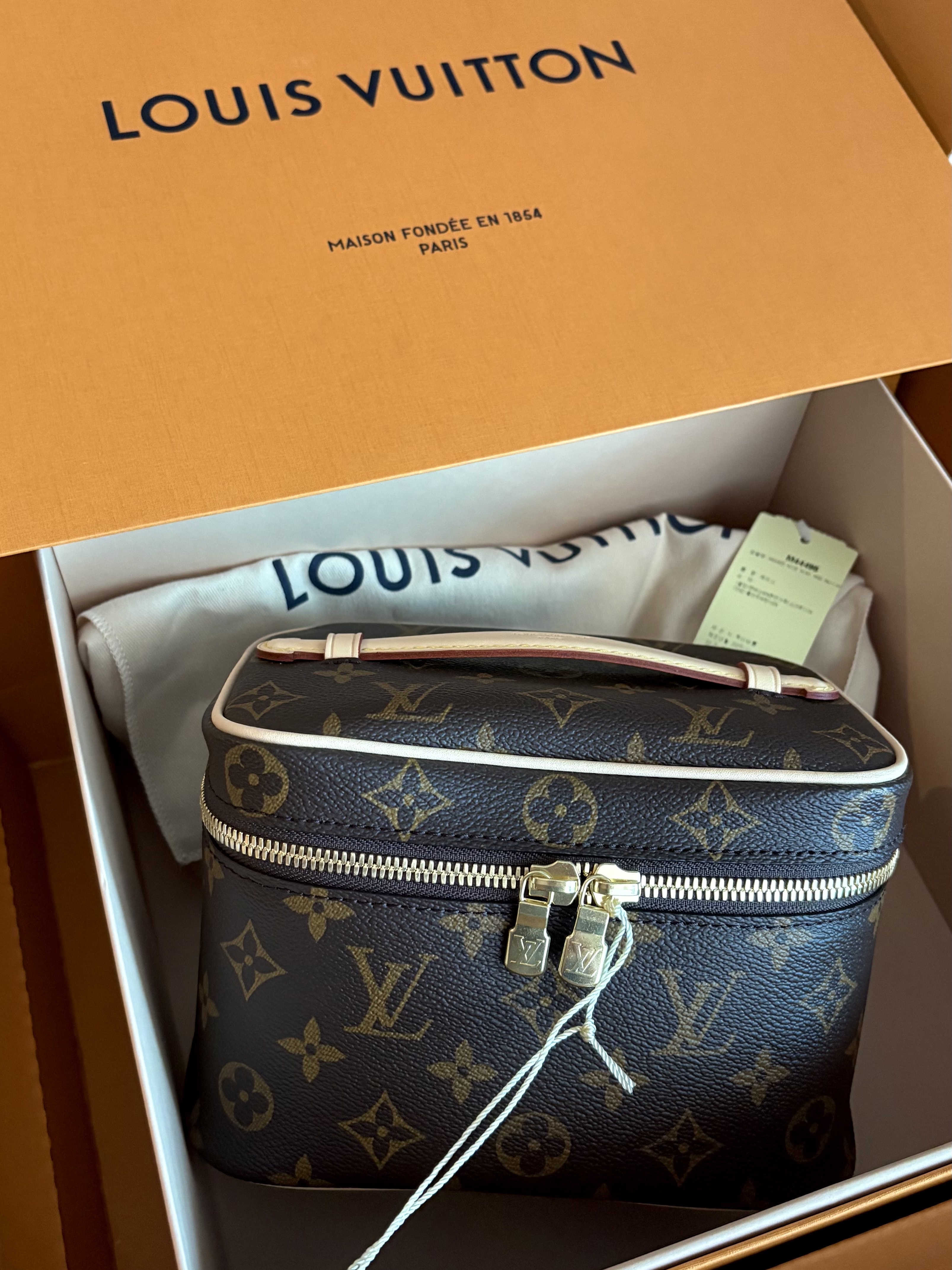 Louis Vuitton Nice Nano Toiletry Pouch Monogram 착용 스타일