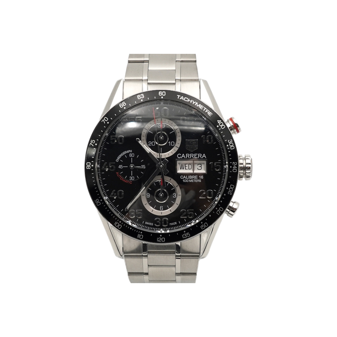 IT5UHQ8M7CQL Tag Heuer Carrera Calibre 16 Day Date Chronograph Automatic Steel Watch