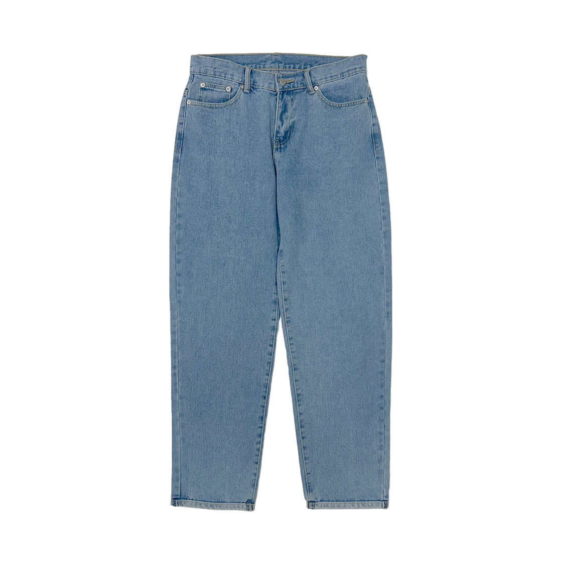 지크립 밑단배색 일자 청바지 블루(GCLIP Hem Colorim Straight Jeans Blue) - 2
