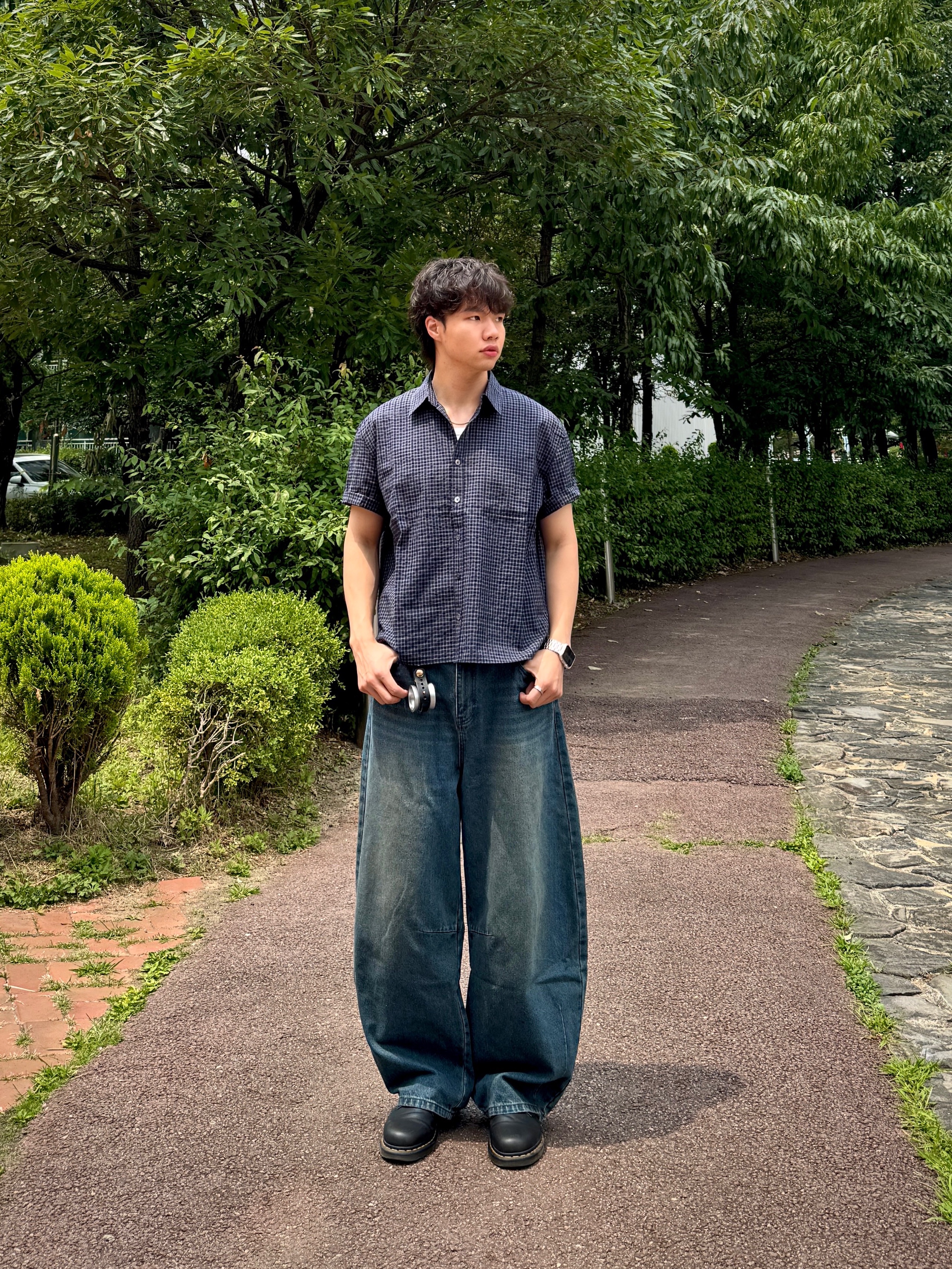 Dr. Martens 1461 Nappa Black 착용 스타일 - 3