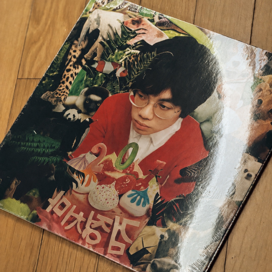 The Black Skirts 1st Album 201 LP Red Glitter 착용 스타일