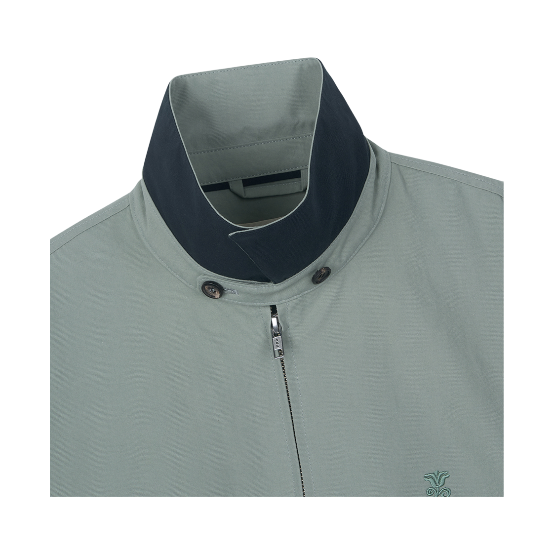 스트레인저 레귤러 핏 심볼 코튼 해링턴 자켓 다크 민트(Stranger Regular Fit Symbol Cotton Harrington Jacket Dark Mint) - 4