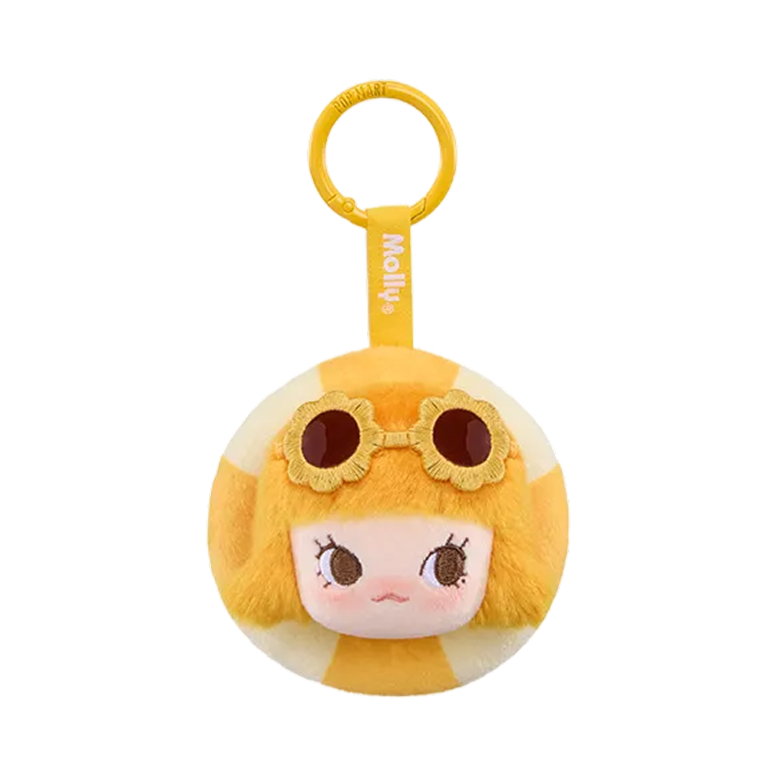 - Pop Mart Pop Bean Island Vacation Series Mini Plush Pendant Molly Sunflower Drift (Opened Case)