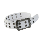 Dickies 40mm Double Eyelet Belt White