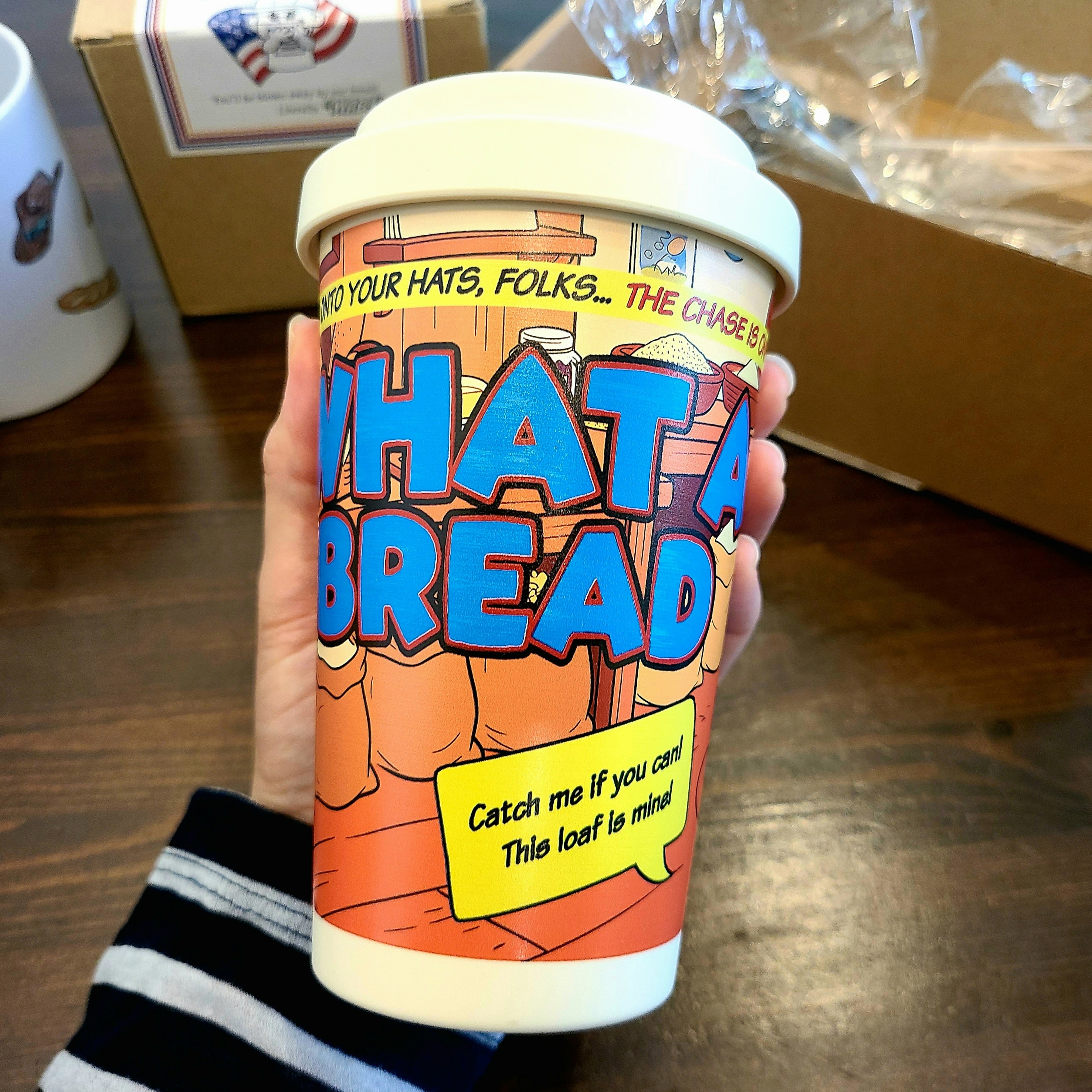 [KREAM 단독] What A Bread Mug White 350ml, [KREAM 단독] What A Bread Daily Moments Tumbler 420ml 착용 스타일 - 4