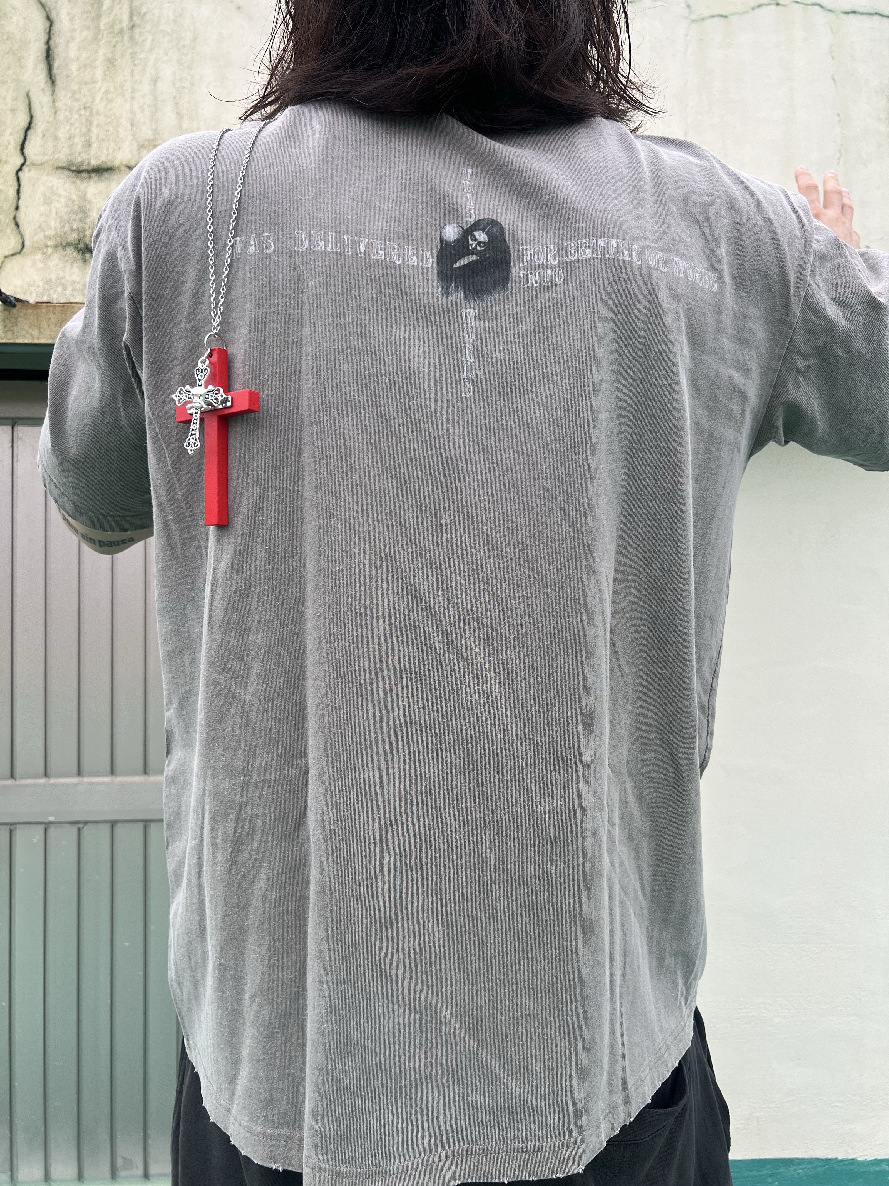 Undermycar Dalt Hidden Second Layer Sweatpants Pine Groove - 23FW, Awende Red Veil T-shirt Charcoal 착용 스타일 - 5