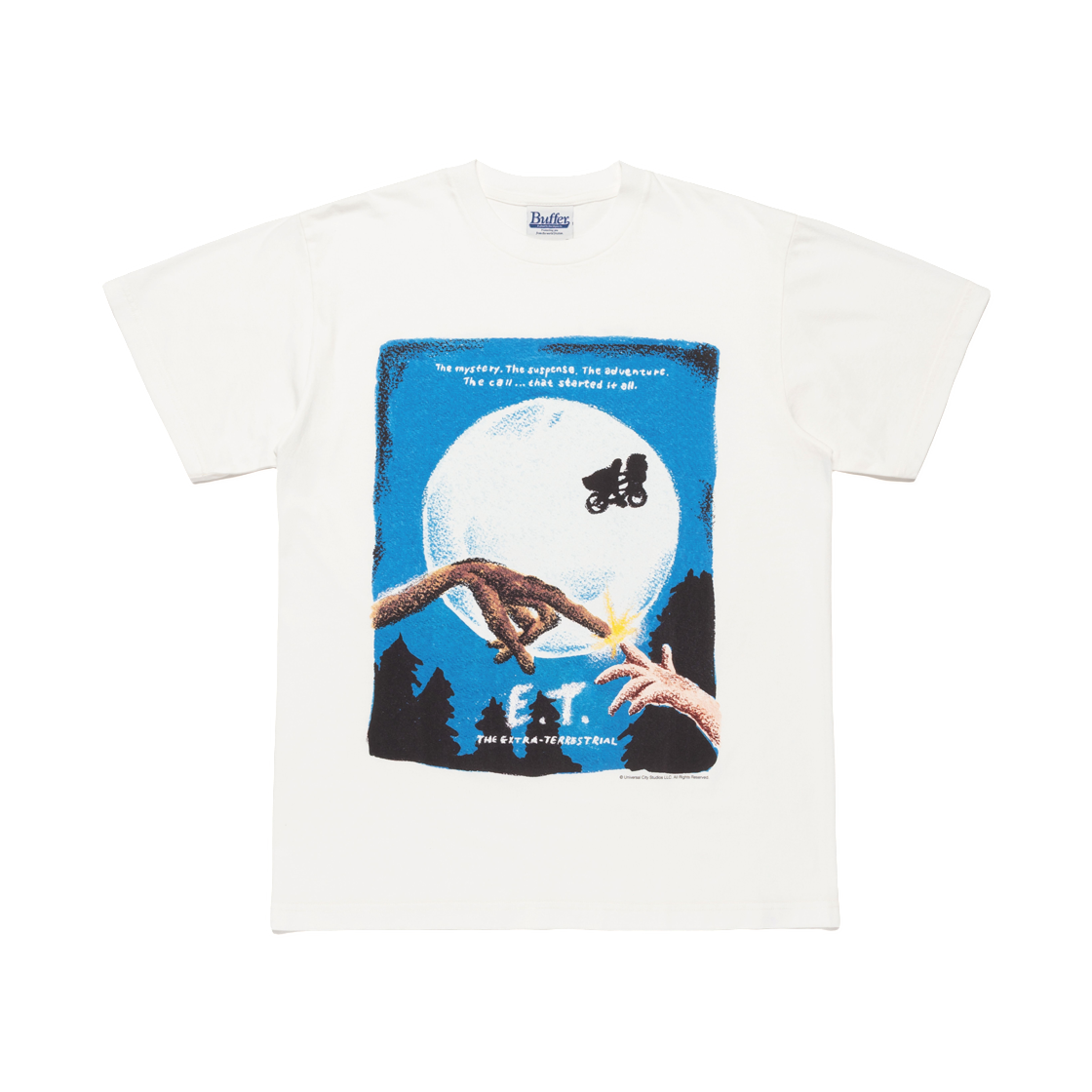 버퍼 ET 플라이 미 투 더 문 티셔츠 화이트(Buffer ET Fly Me To The Moon T-Shirt White)