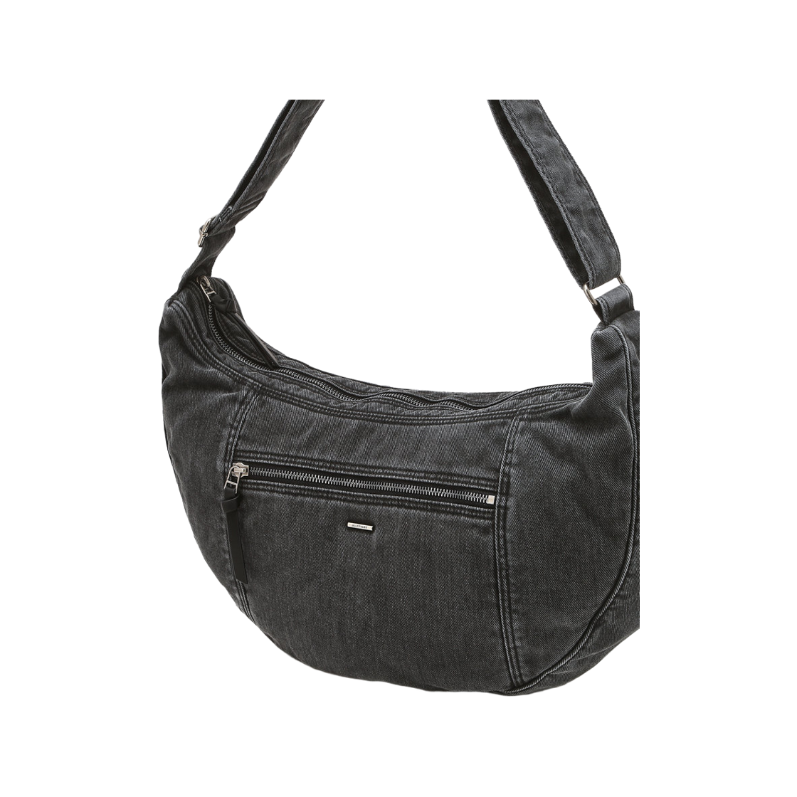 질스튜어트 맨 액세사리 워싱 데님 다크그레이 호보 크로스백 JUBA6F114G2(Jillstuart Men's Acc Washed Dark Gray Denim Hobo Crossbody Bag) - 5