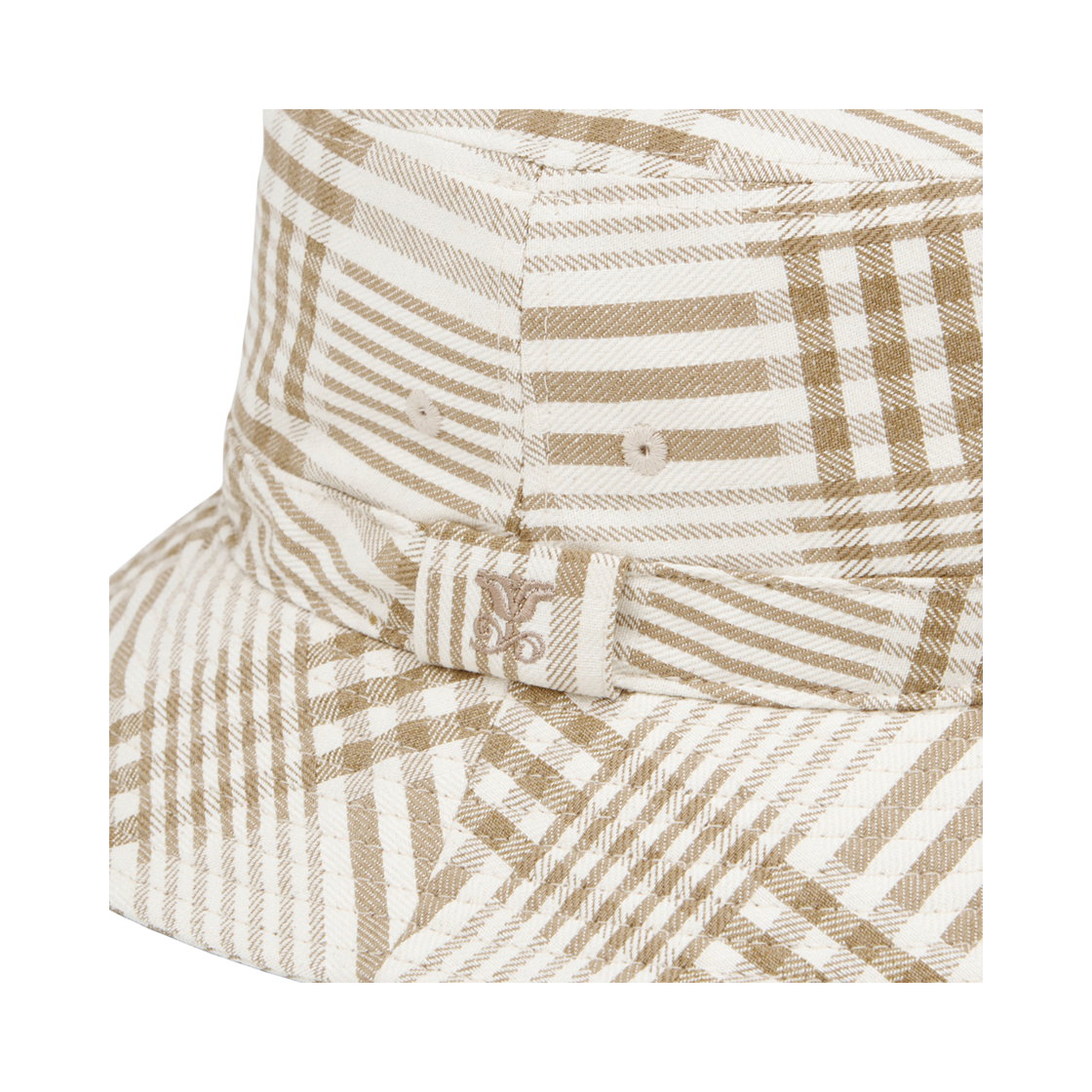 스트레인저 릴렉스 핏 플래드 버킷 햇 베이지(Stranger Relaxed Fit Plaid Bucket Hat Beige) - 2
