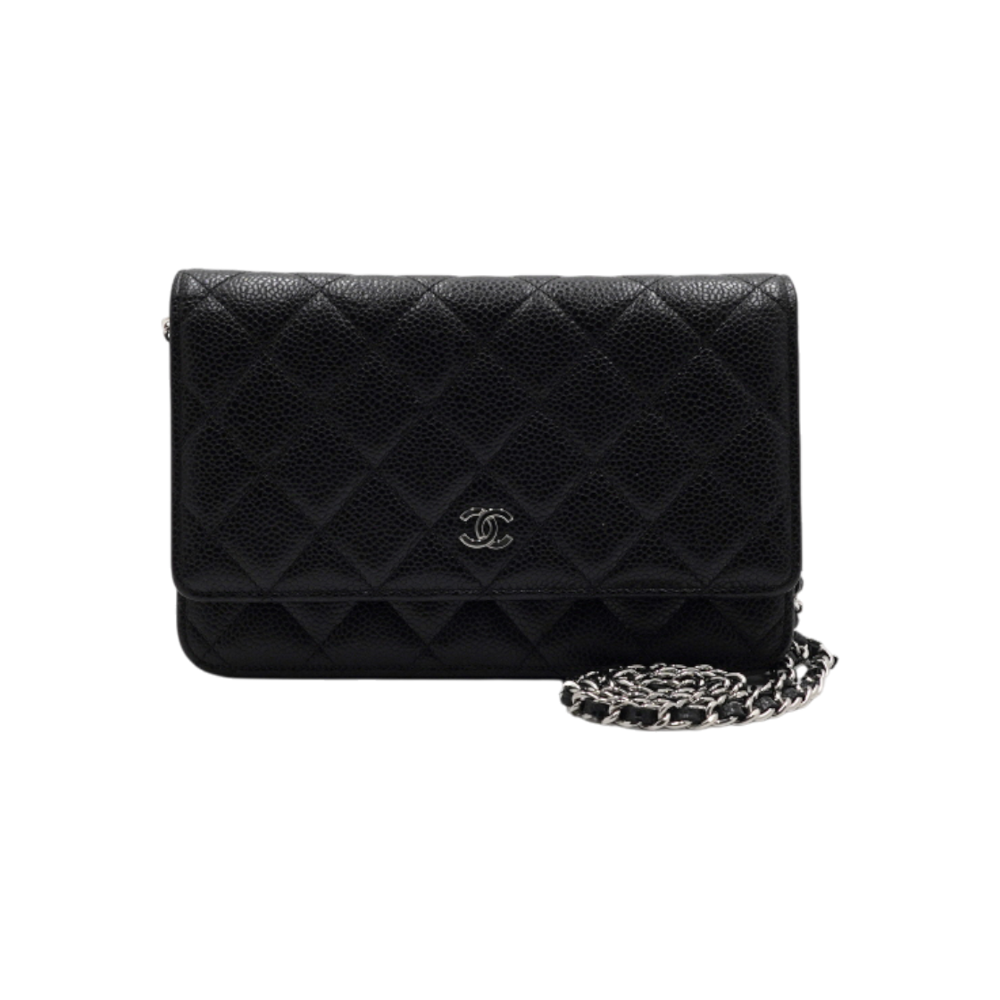 ITVBJCI92BJM Chanel AP0250 Black Caviar New Classic WOC Silver CC Chain Shoulder Bag/Crossbody