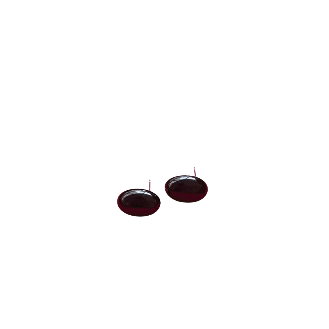 오브제213 블랙 오닉스 스터드 이어링(OBJET213 Black onyx stud earrings)