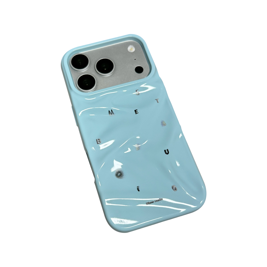 블레임스튜디오 메탈릭 로고 스카이 블루 케이스(BLAMESTUDIO Blame Metallic logo sky blue case) - 3
