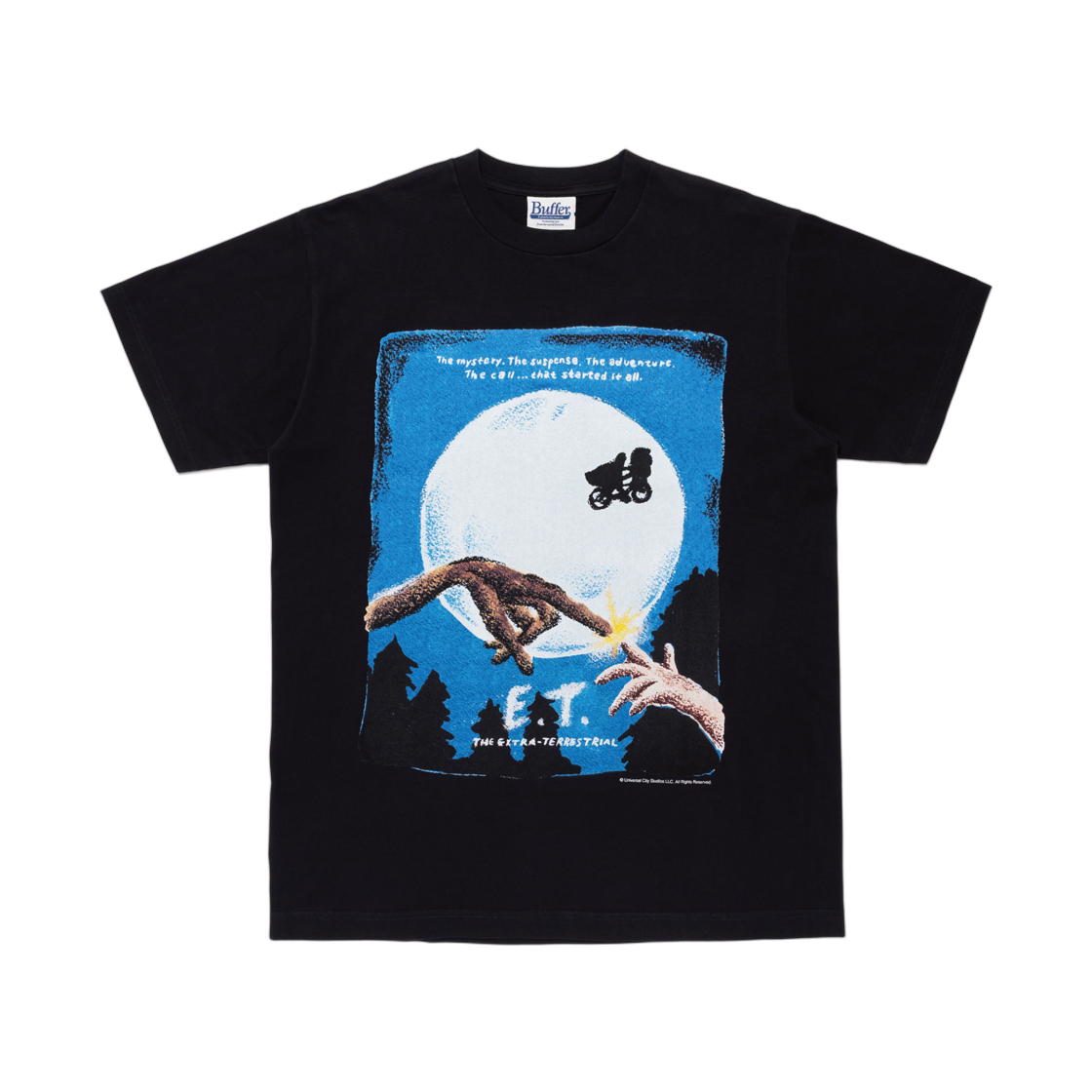 버퍼 ET 플라이 미 투 더 문 티셔츠 블랙(Buffer ET Fly Me To The Moon T-Shirt Black)