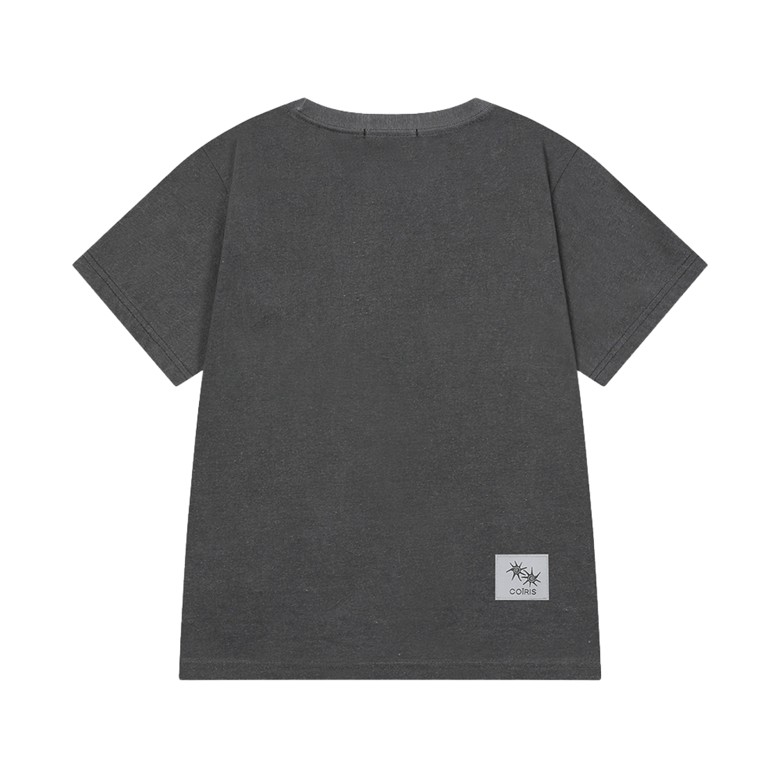 코이리스 로라 스몰 로고 피그먼트 반팔 티 남녀공용 차콜(Coiris Rora Small Logo Pigment Half T Unisex Charcoal) - 2